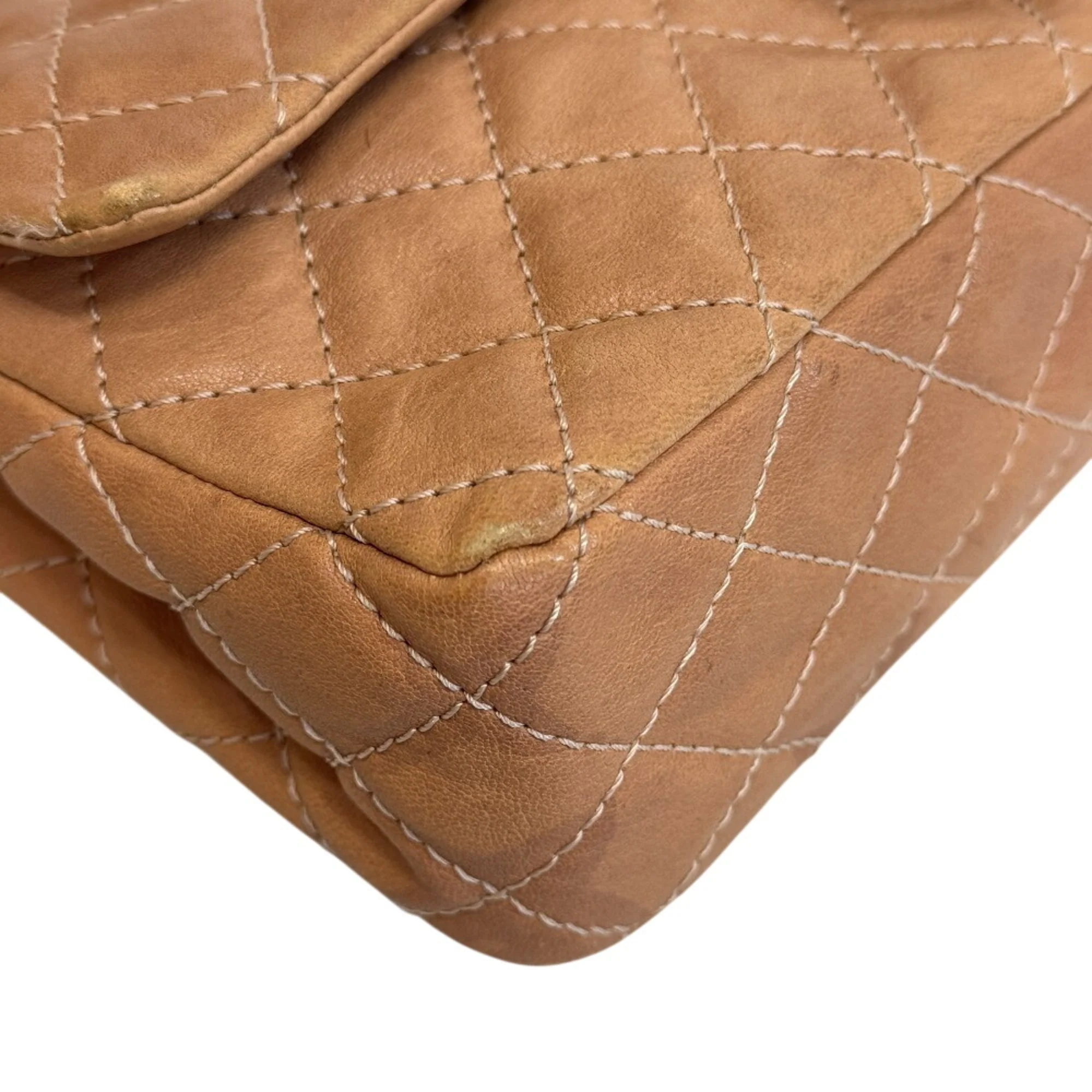Bijoux Chain Double Flap Bag Quilted Caviar Medium - Image 3