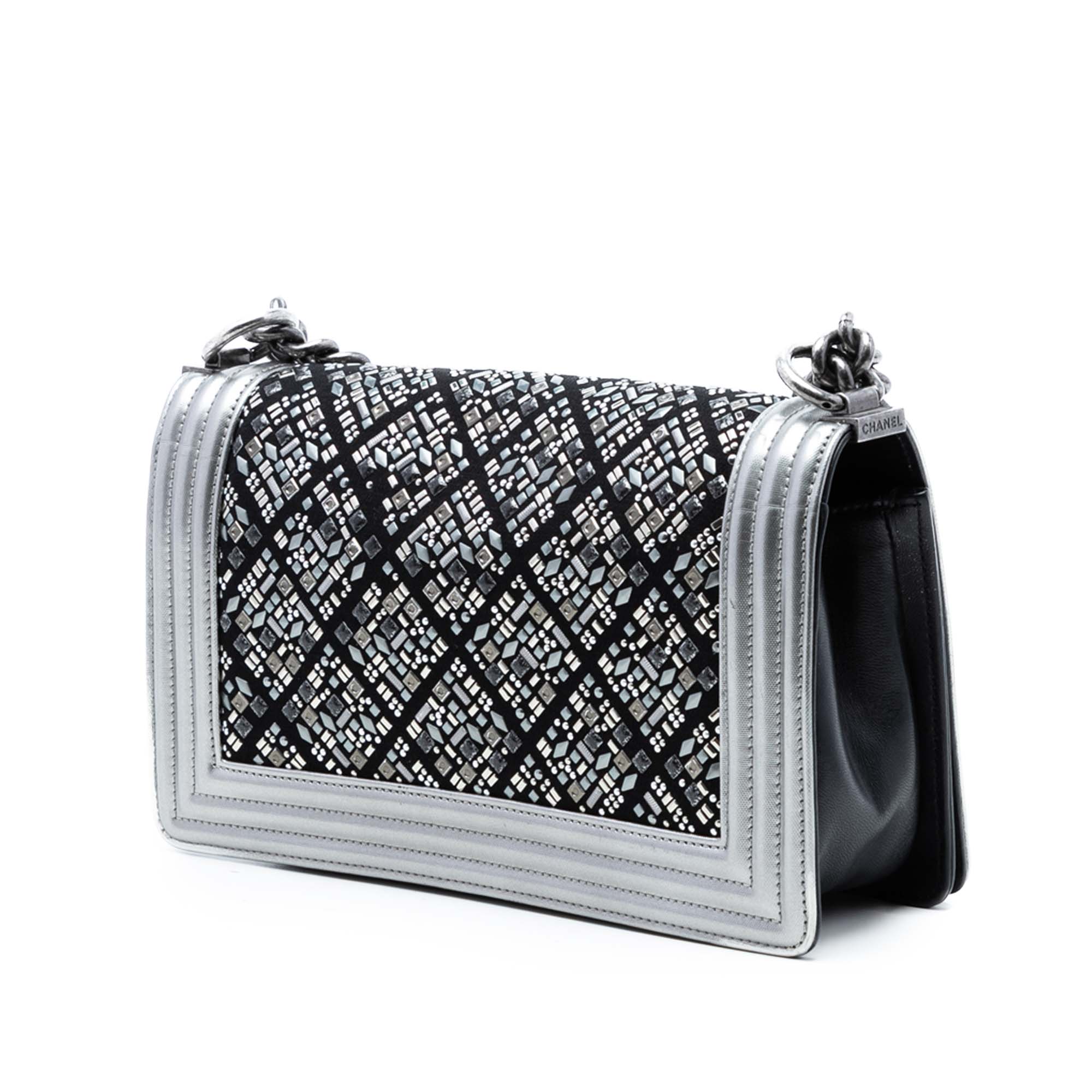 Boy Flap Bag Mixed Quilted Leather Old Medium - Image 2