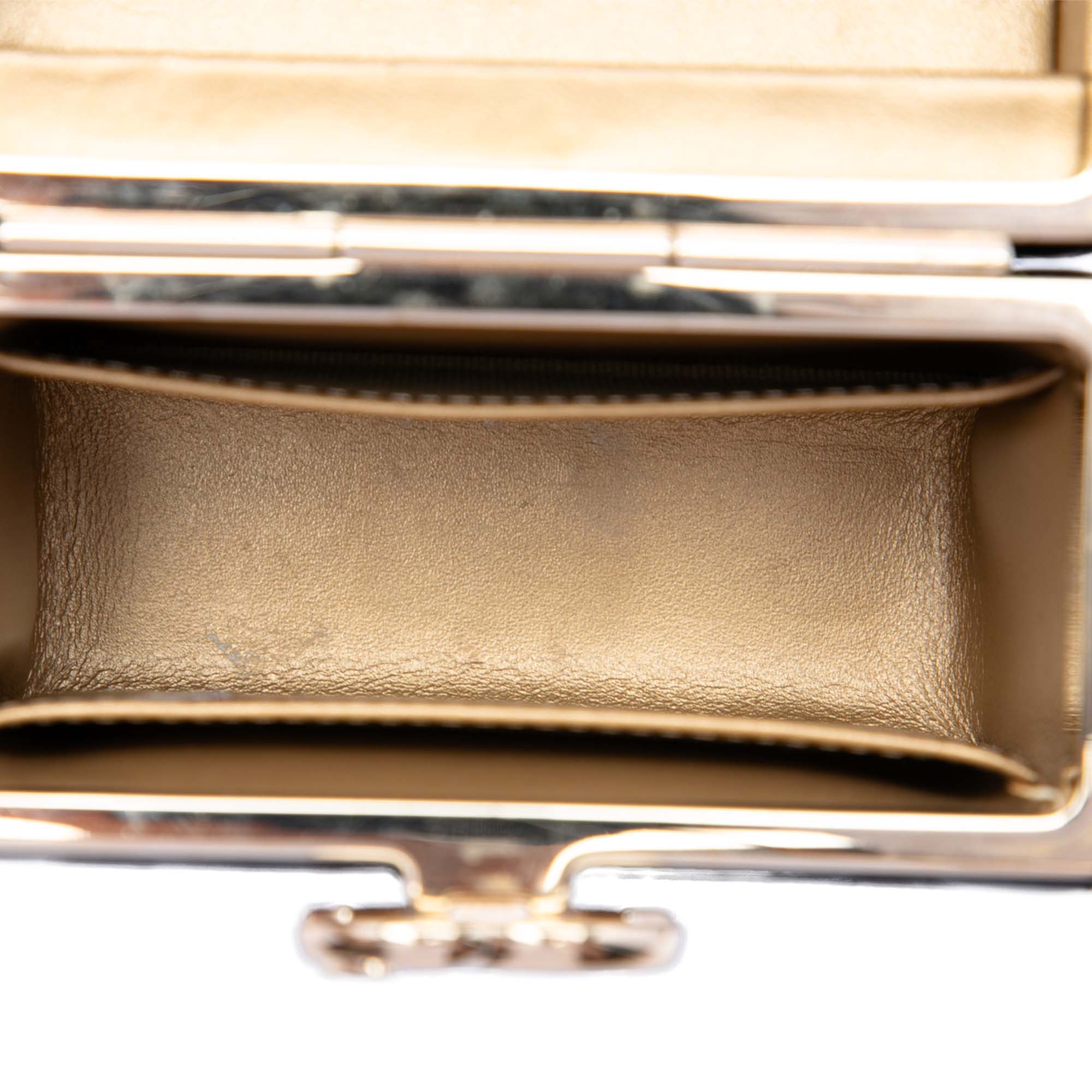 CC Box Vanity Case with Chain Quilted Lambskin Mini - Image 4