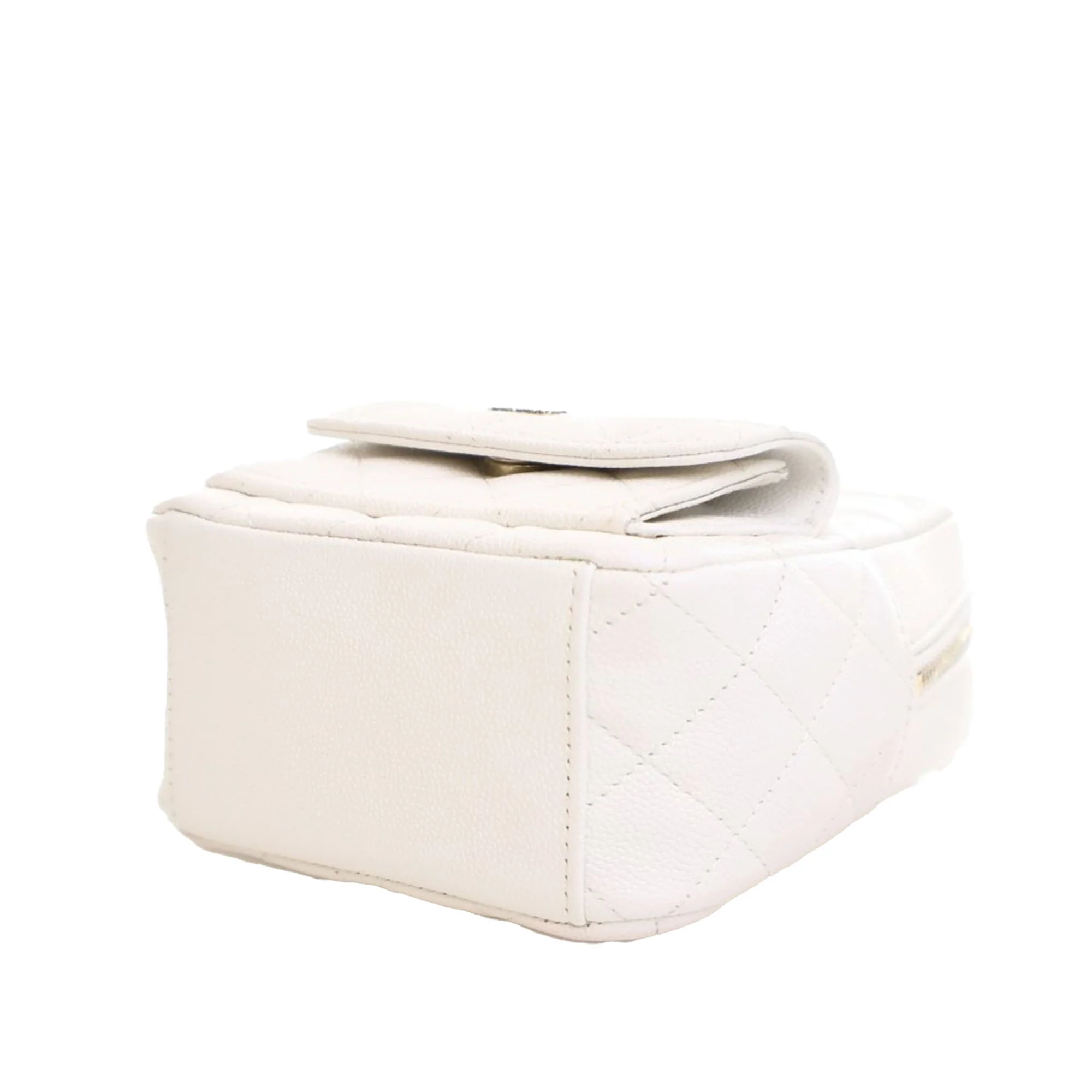Classic CC Chain Pocket Backpack Quilted Caviar Mini - Image 6