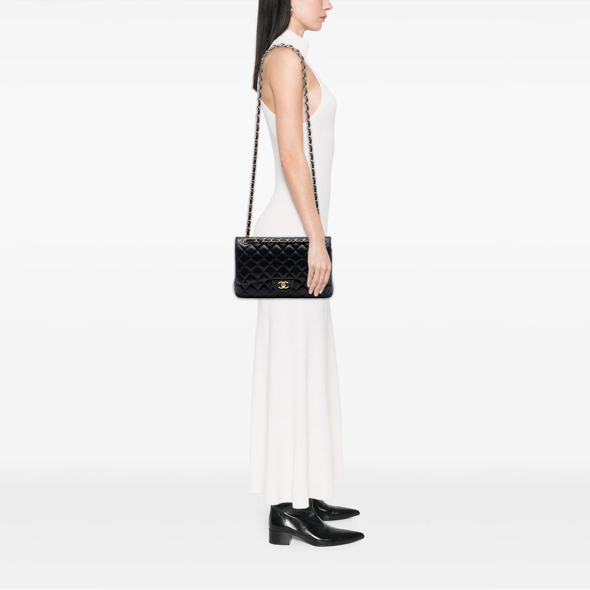 Classic Double Flap Bag Quilted Lambskin Jumbo - Image 6