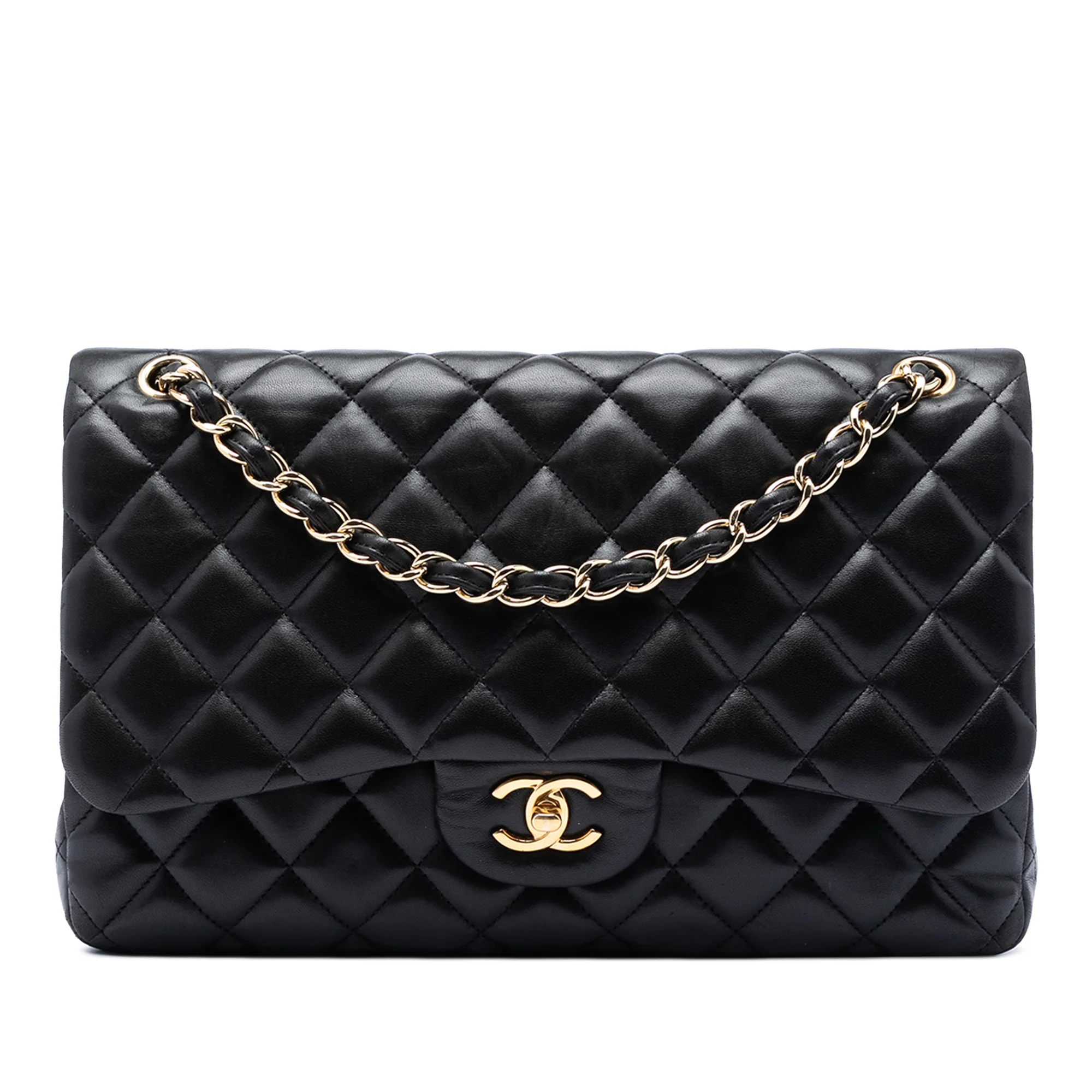 Classic Double Flap Bag Quilted Lambskin Jumbo