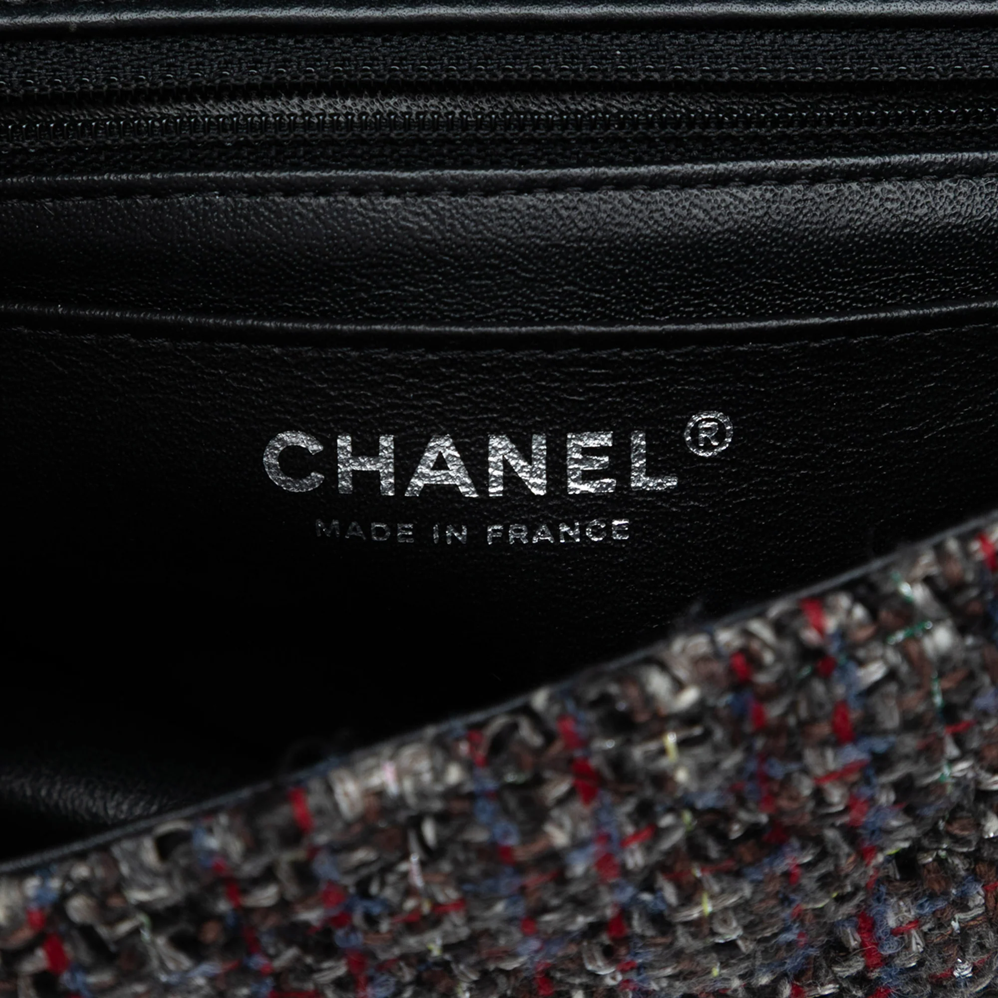 Classic Single Flap Bag Braided Quilted Tweed Mini - Image 5