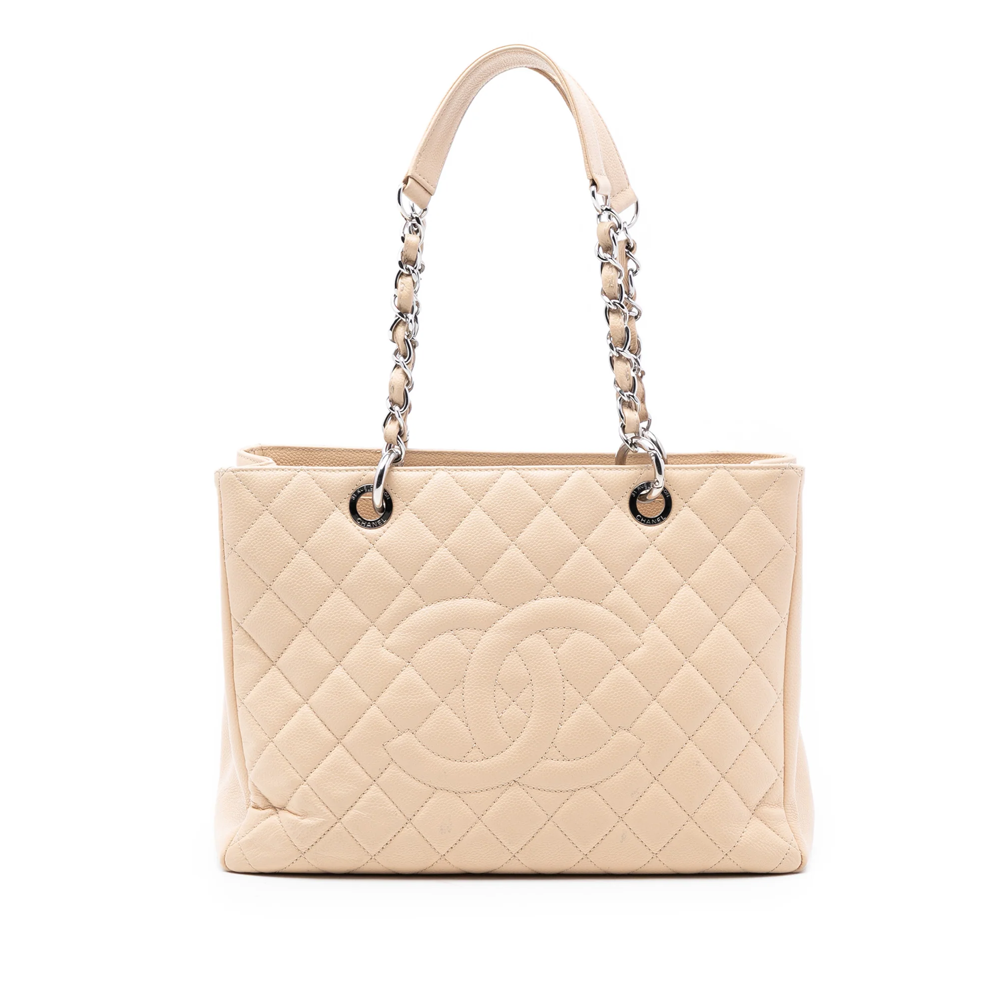 Grand Shopping Tote Quilted Caviar