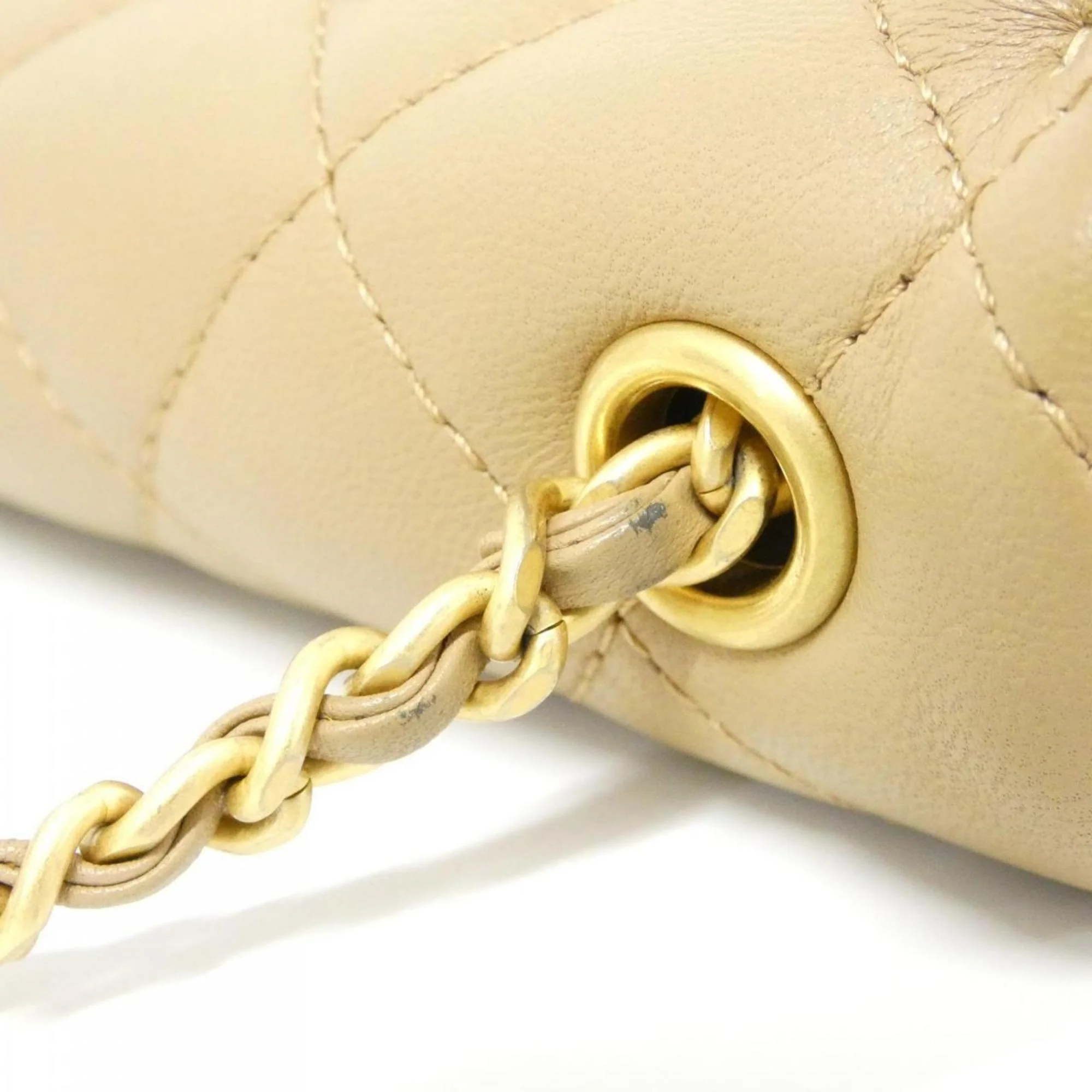 Heart Charms Flap Bag Quilted Lambskin Mini - Image 8