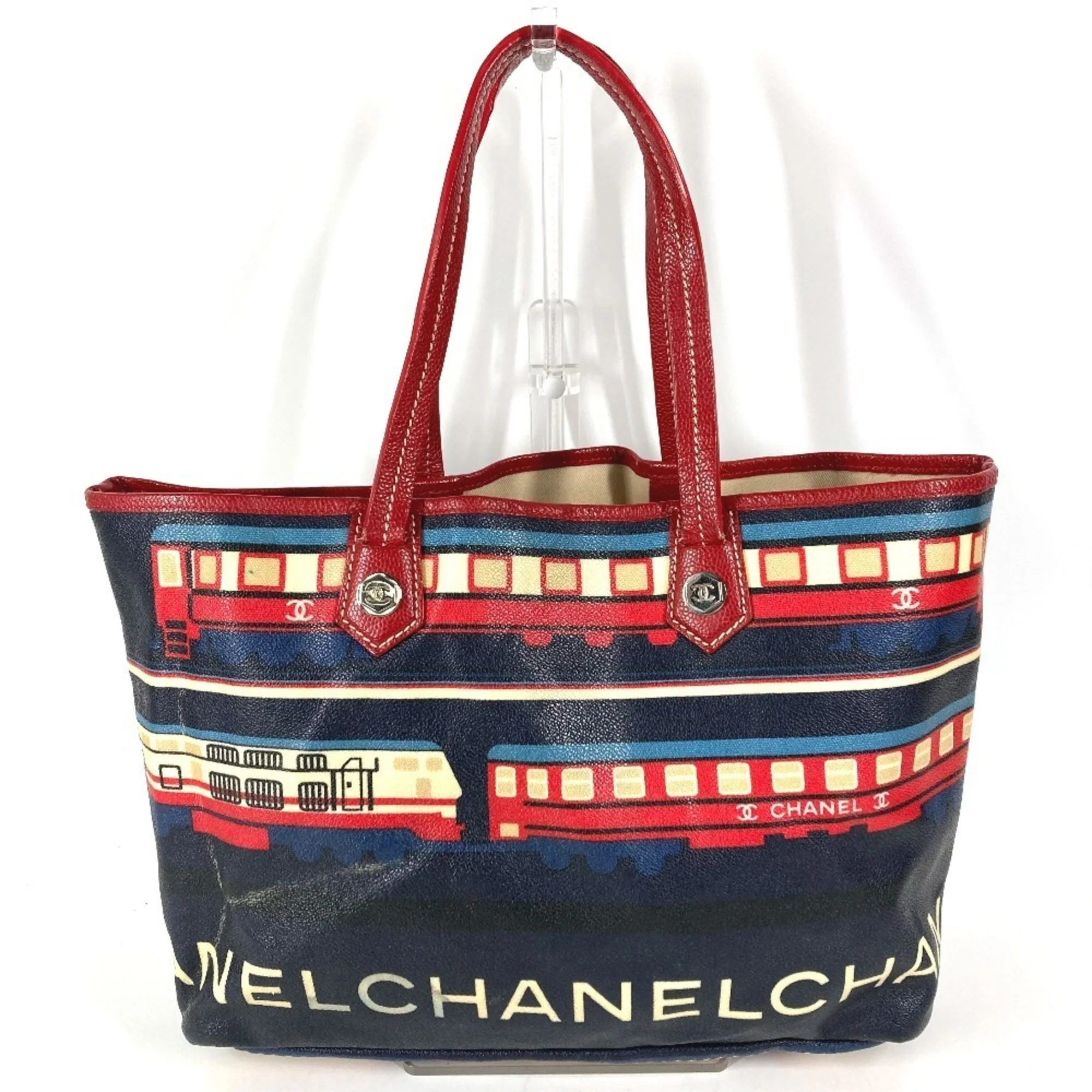 Le Train Tote Printed Coated Canvas Medium - Image 2