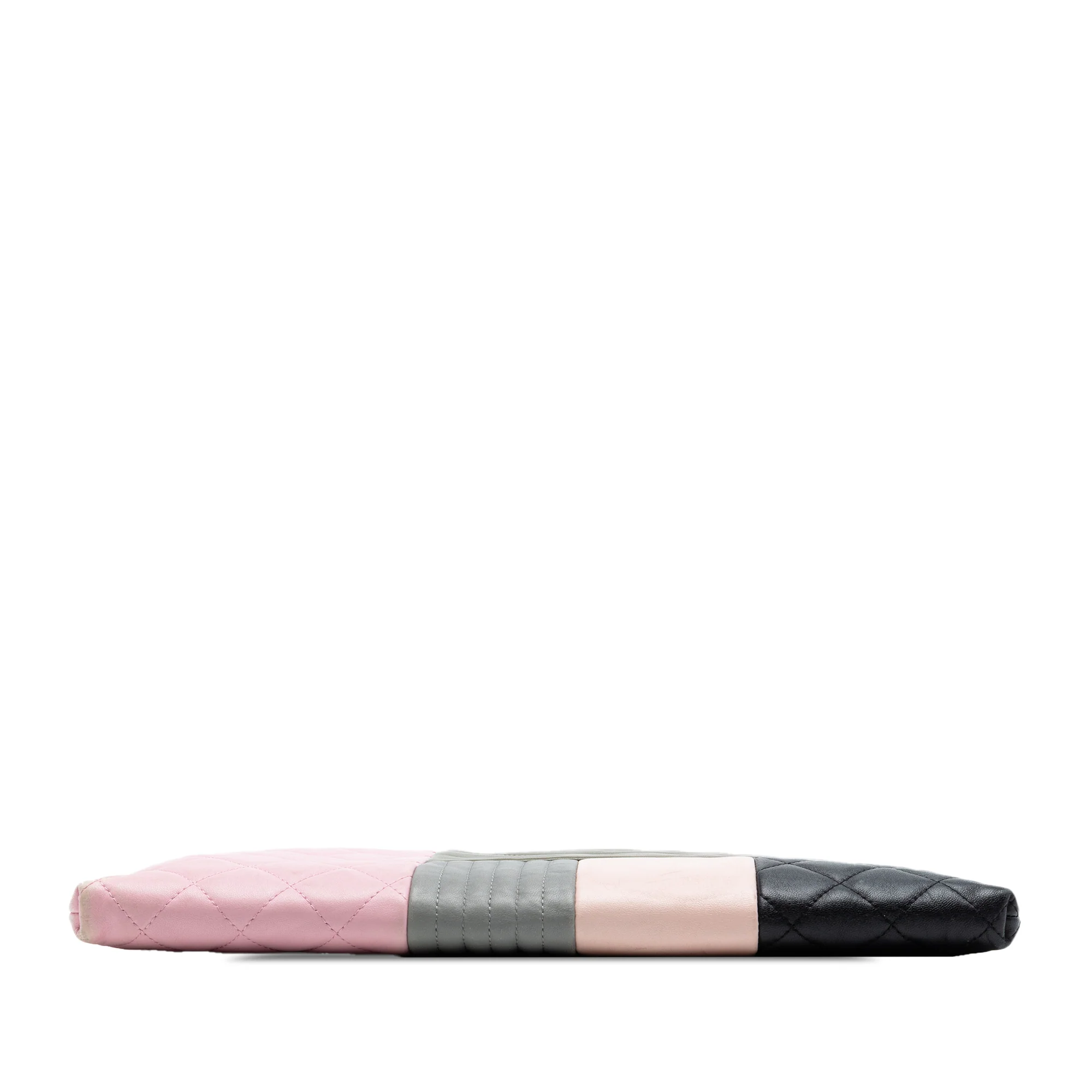 O Case Clutch Colorblock Quilted Leather Large - Image 3