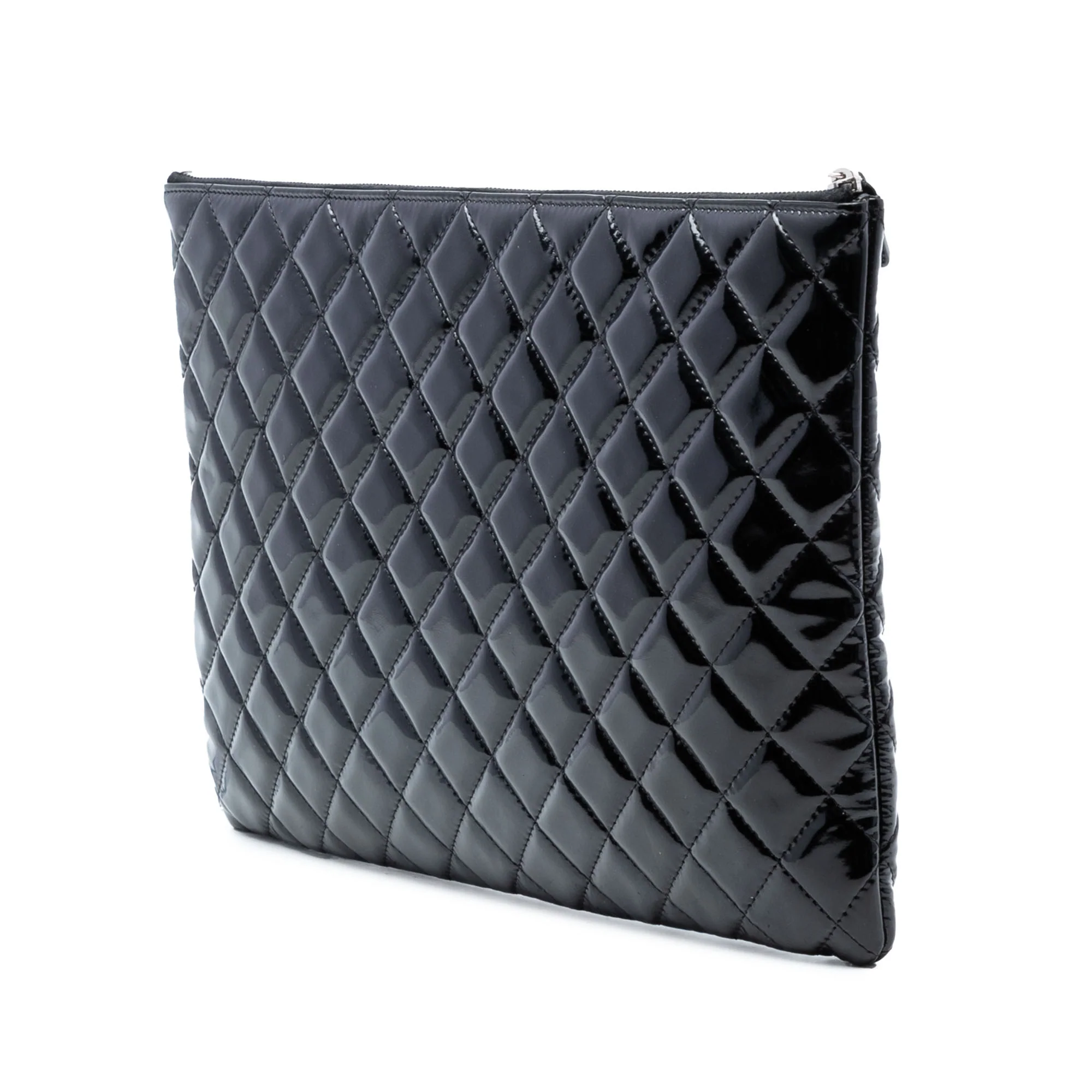 O Case Clutch Quilted Patent Large - Image 2