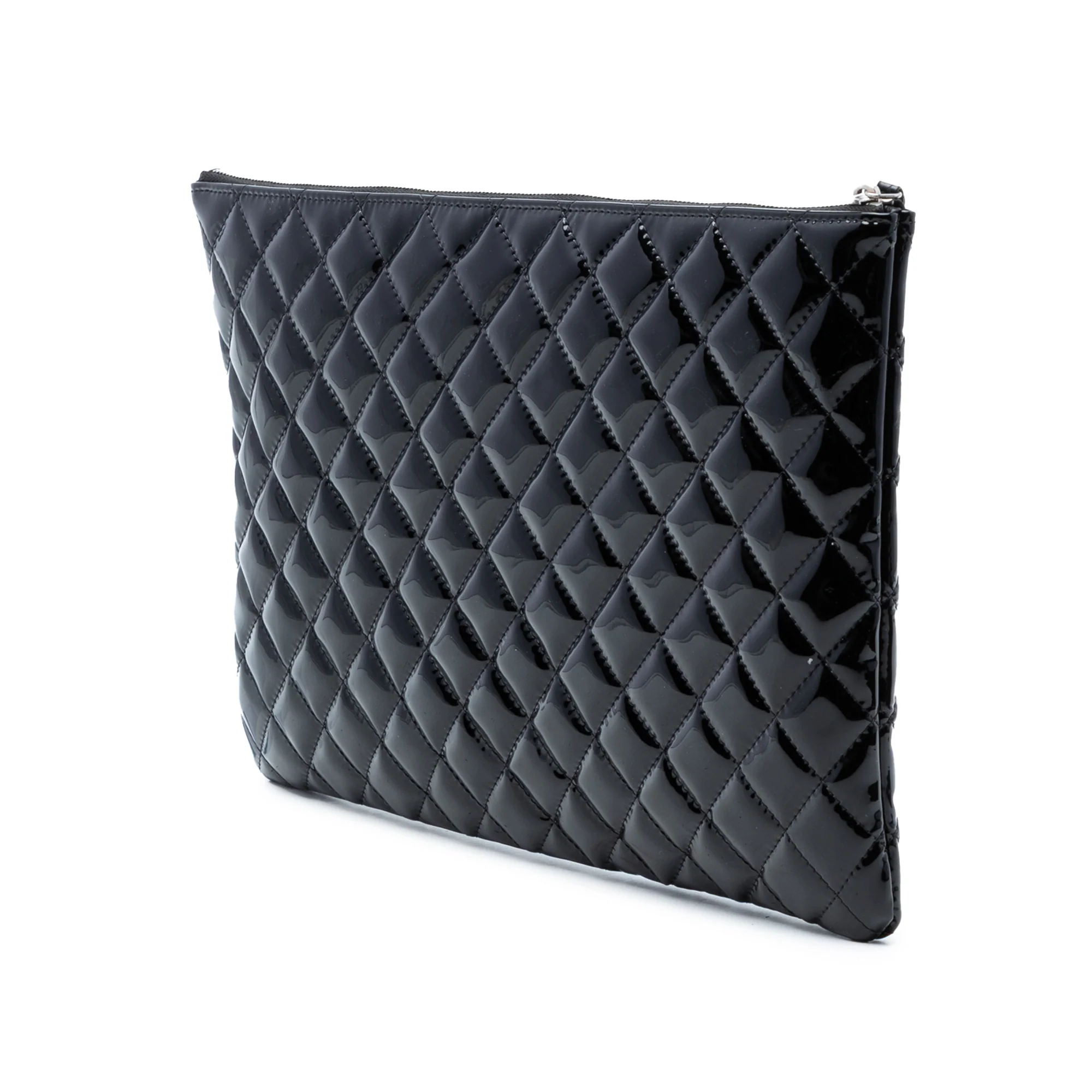 O Case Clutch Quilted Patent Large - Image 2