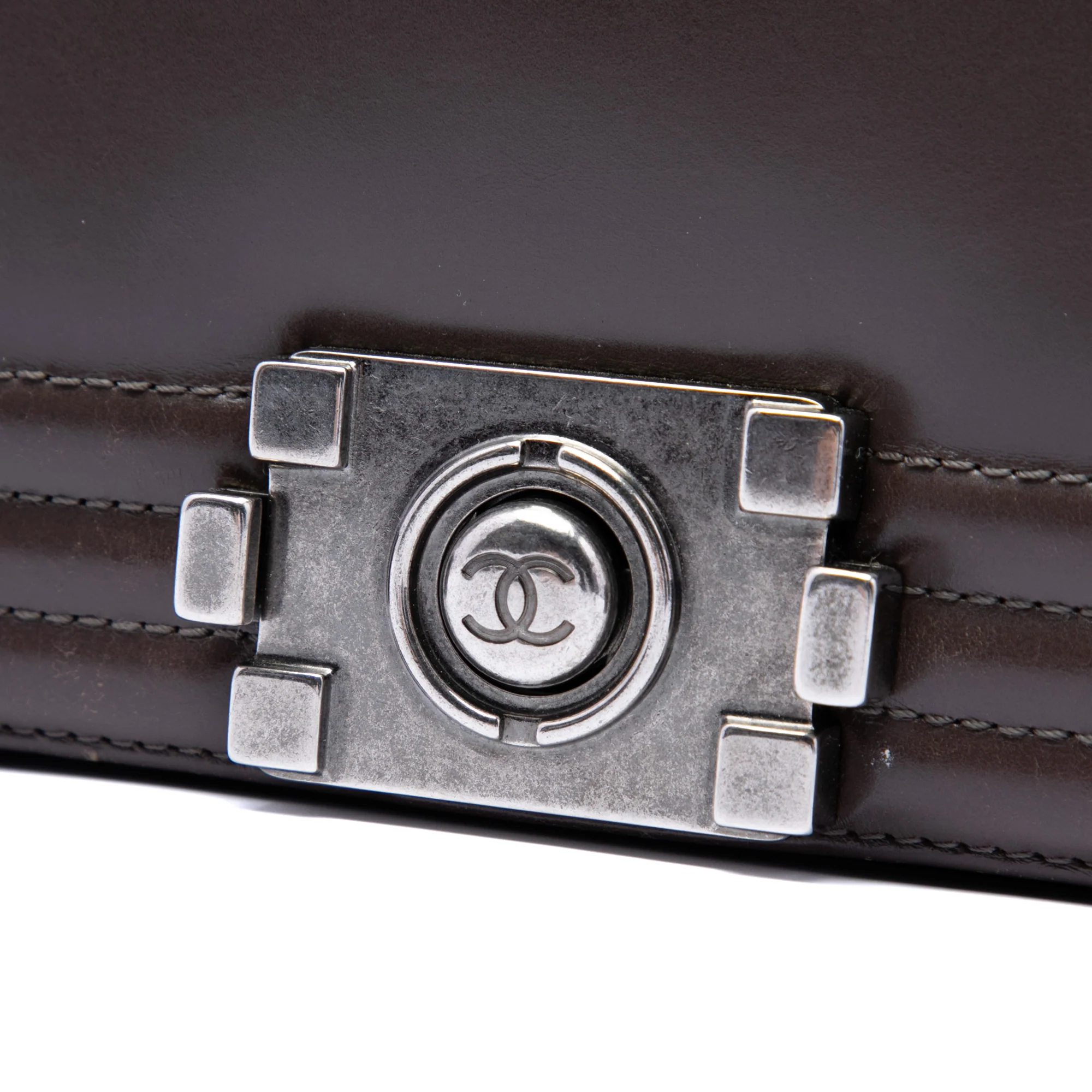 Reverso Boy Flap Bag Glazed Calfskin Large - Image 5