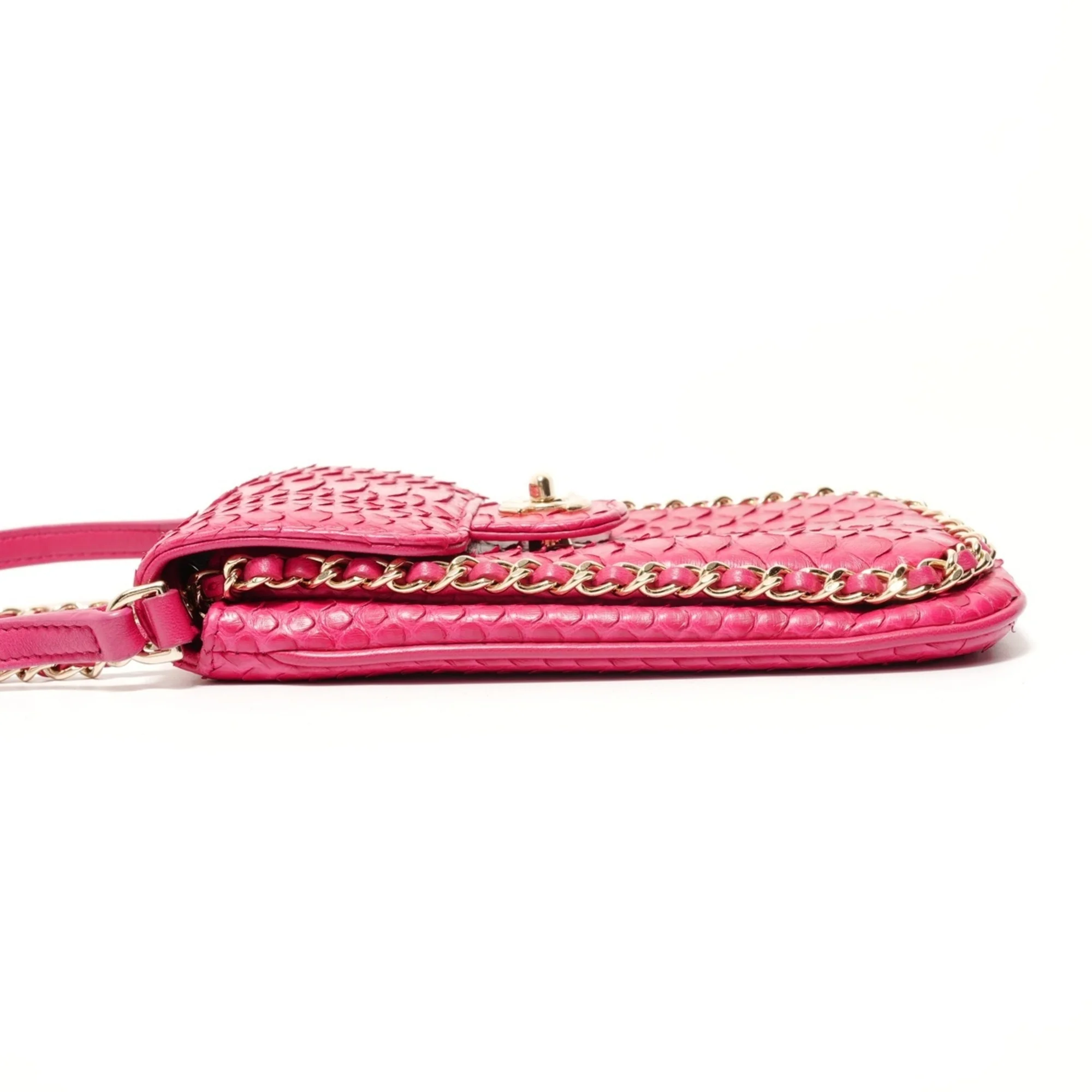 Unchained Flap Crossbody Bag Python Medium - Image 3