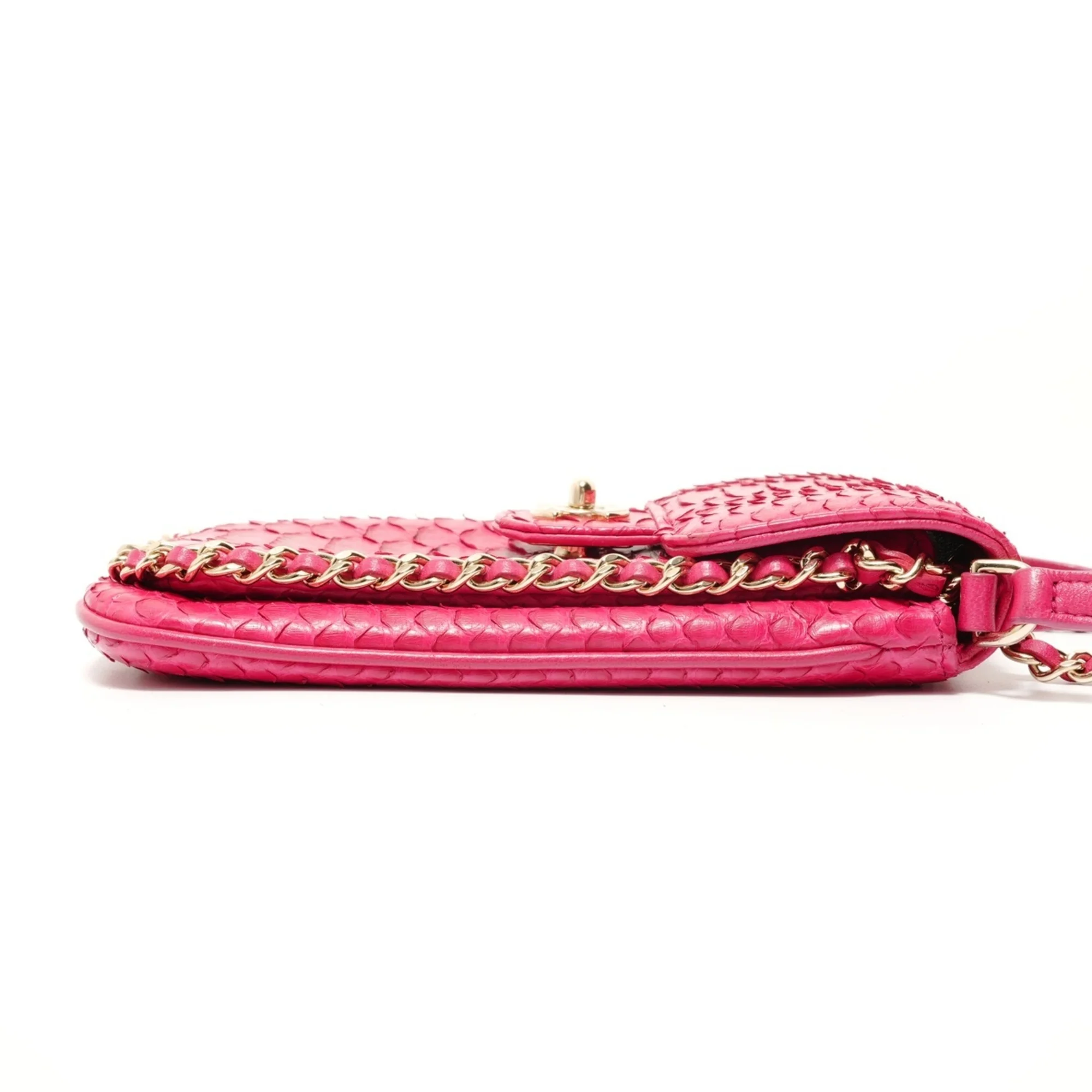 Unchained Flap Crossbody Bag Python Medium - Image 4