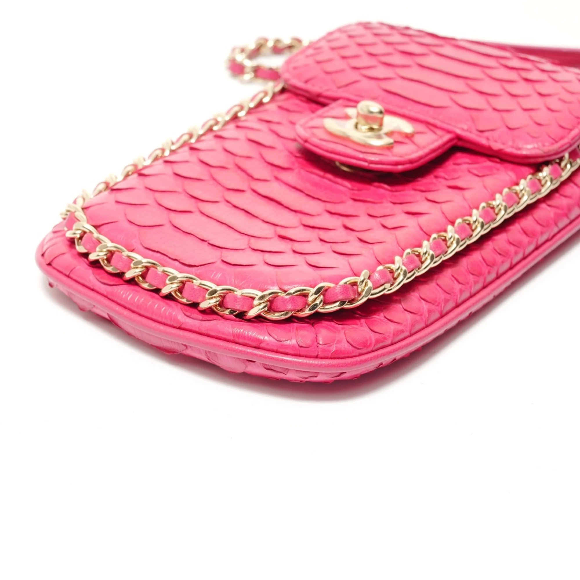 Unchained Flap Crossbody Bag Python Medium - Image 6