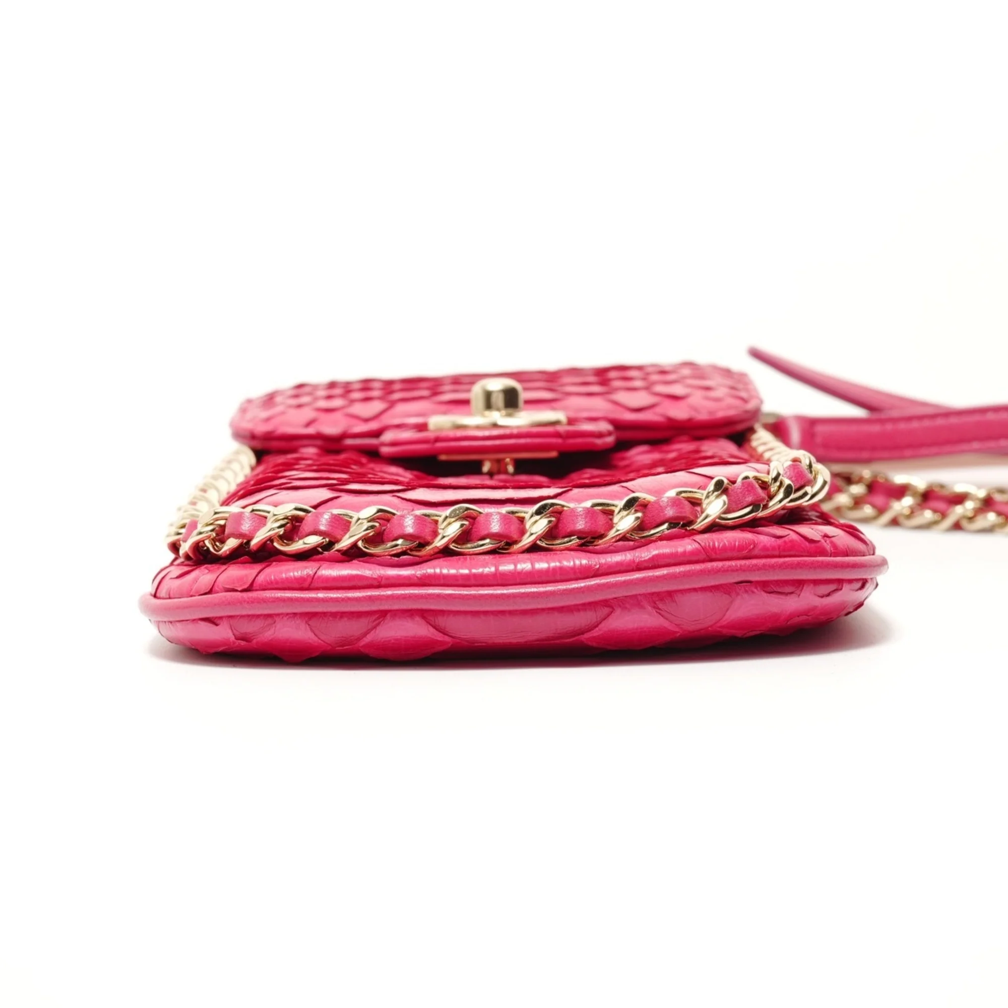 Unchained Flap Crossbody Bag Python Medium - Image 7