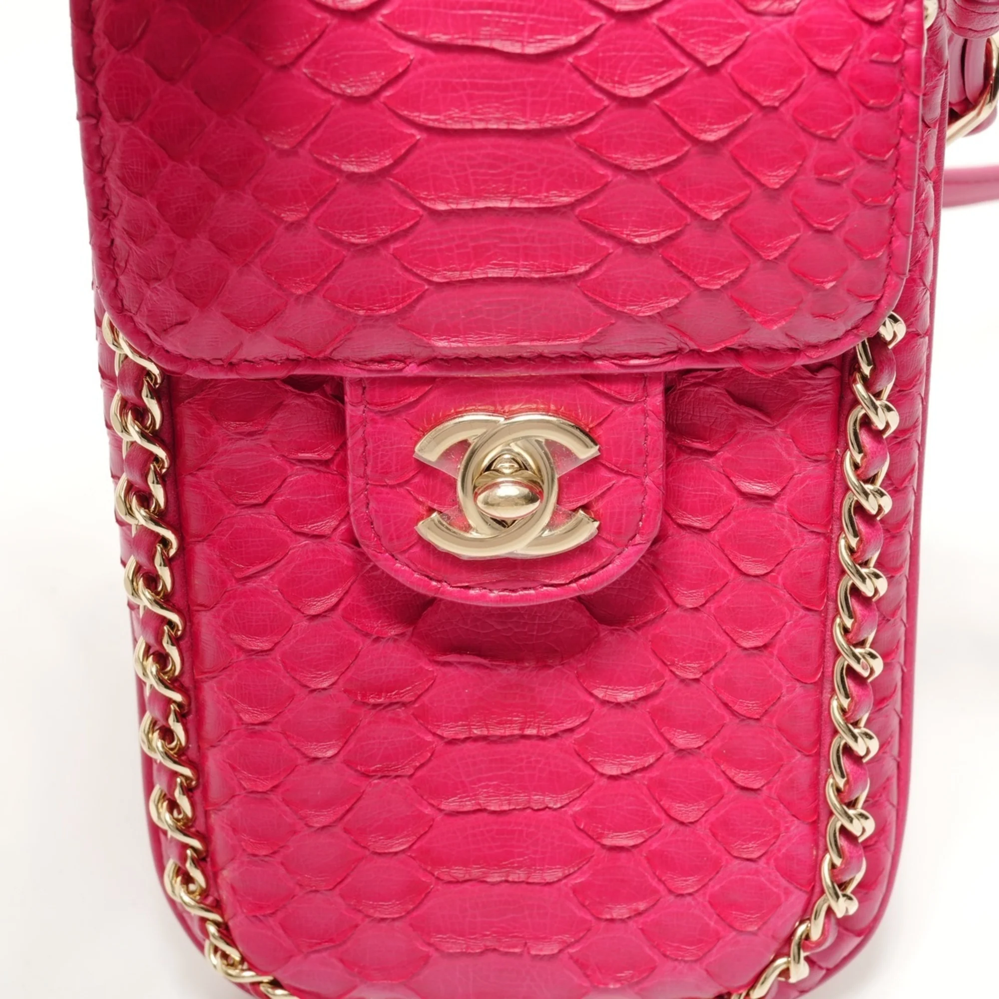 Unchained Flap Crossbody Bag Python Medium - Image 9