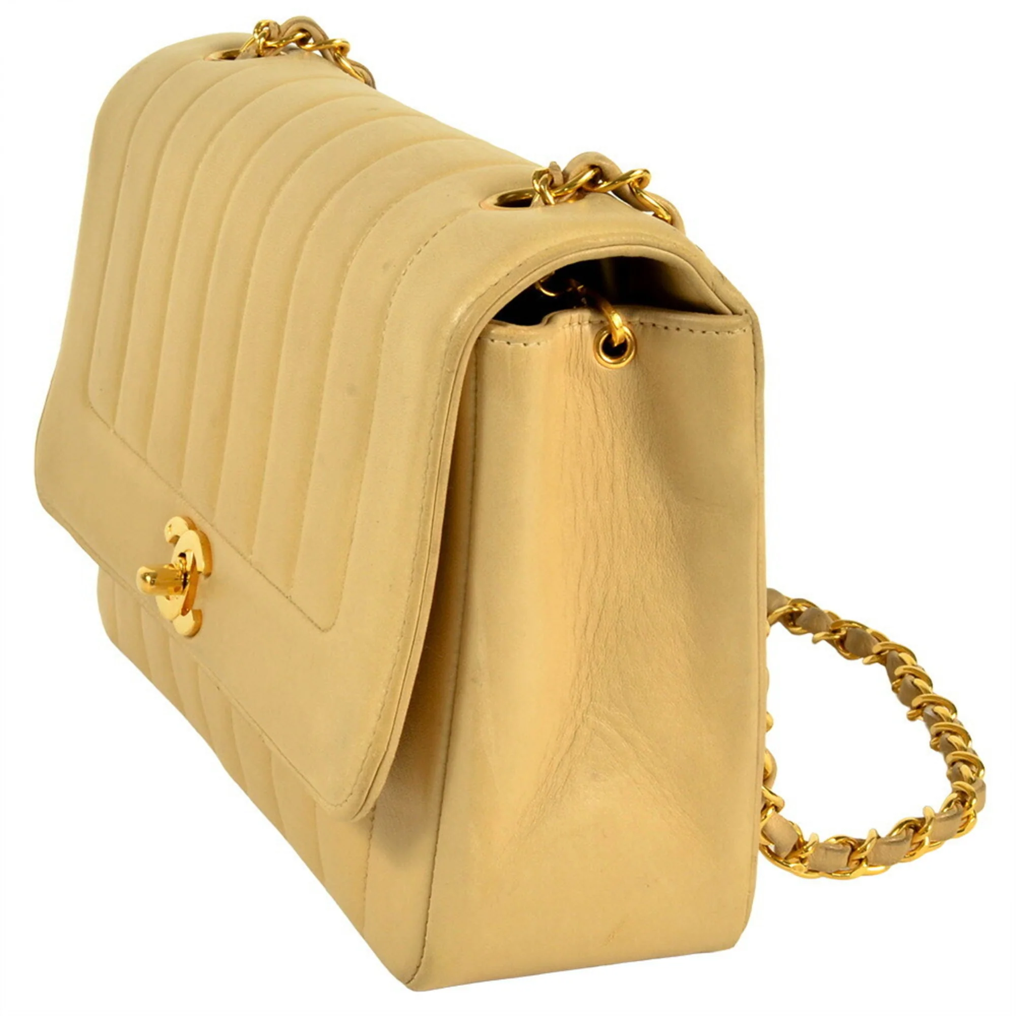 Vintage CC Chain Flap Bag Vertical Quilt Lambskin Medium - Image 2