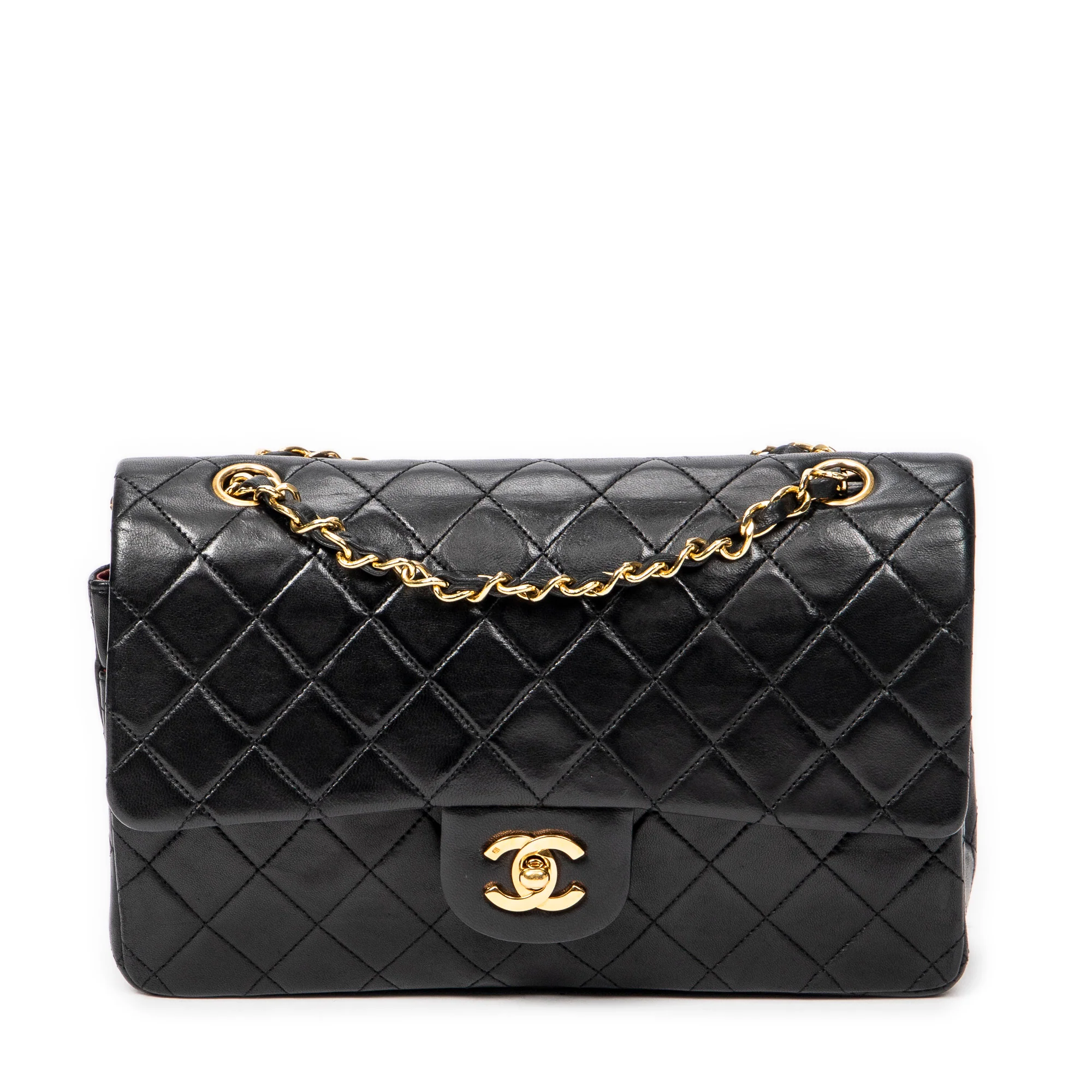 Vintage Classic Double Flap Bag Quilted Lambskin Medium