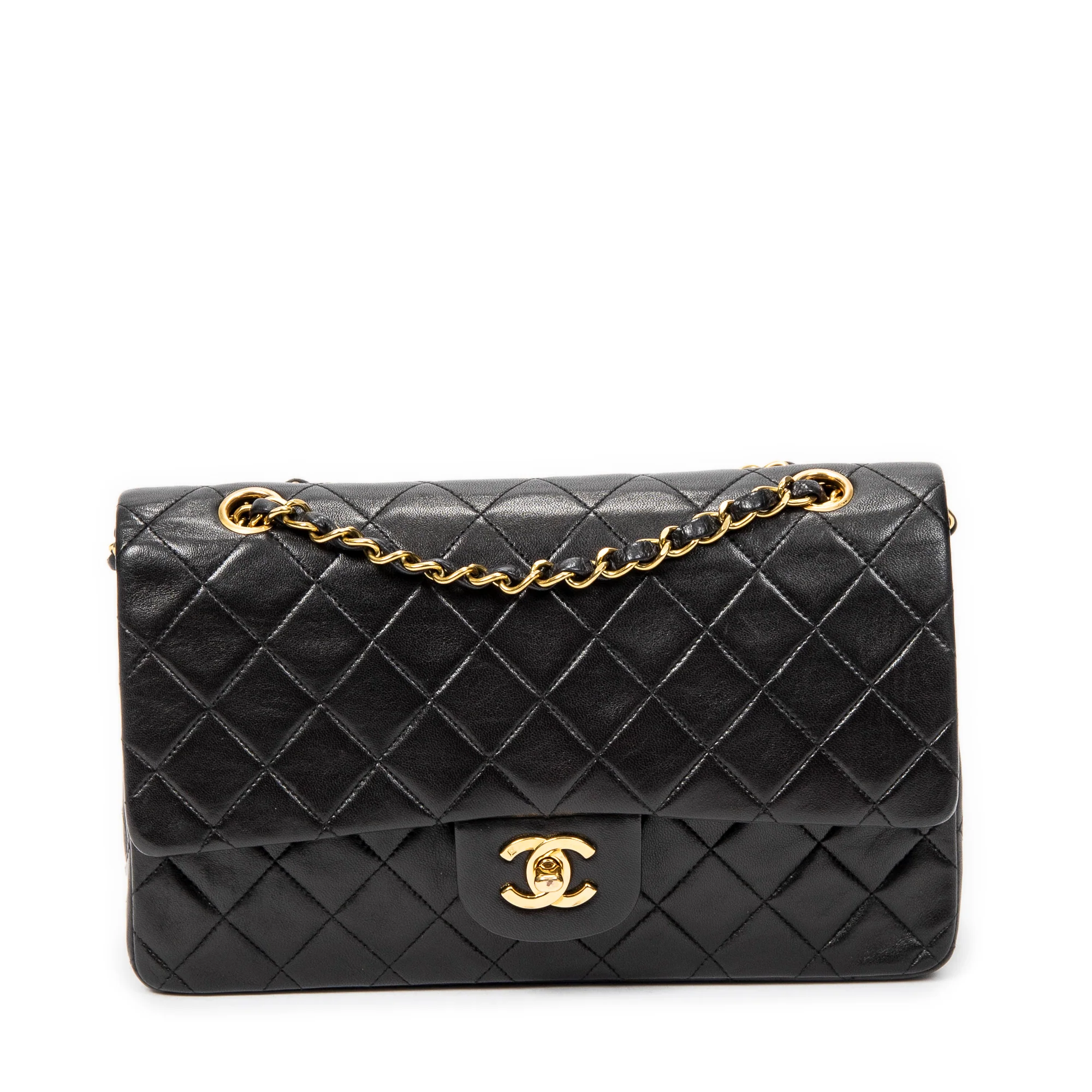 Vintage Classic Double Flap Bag Quilted Lambskin Medium