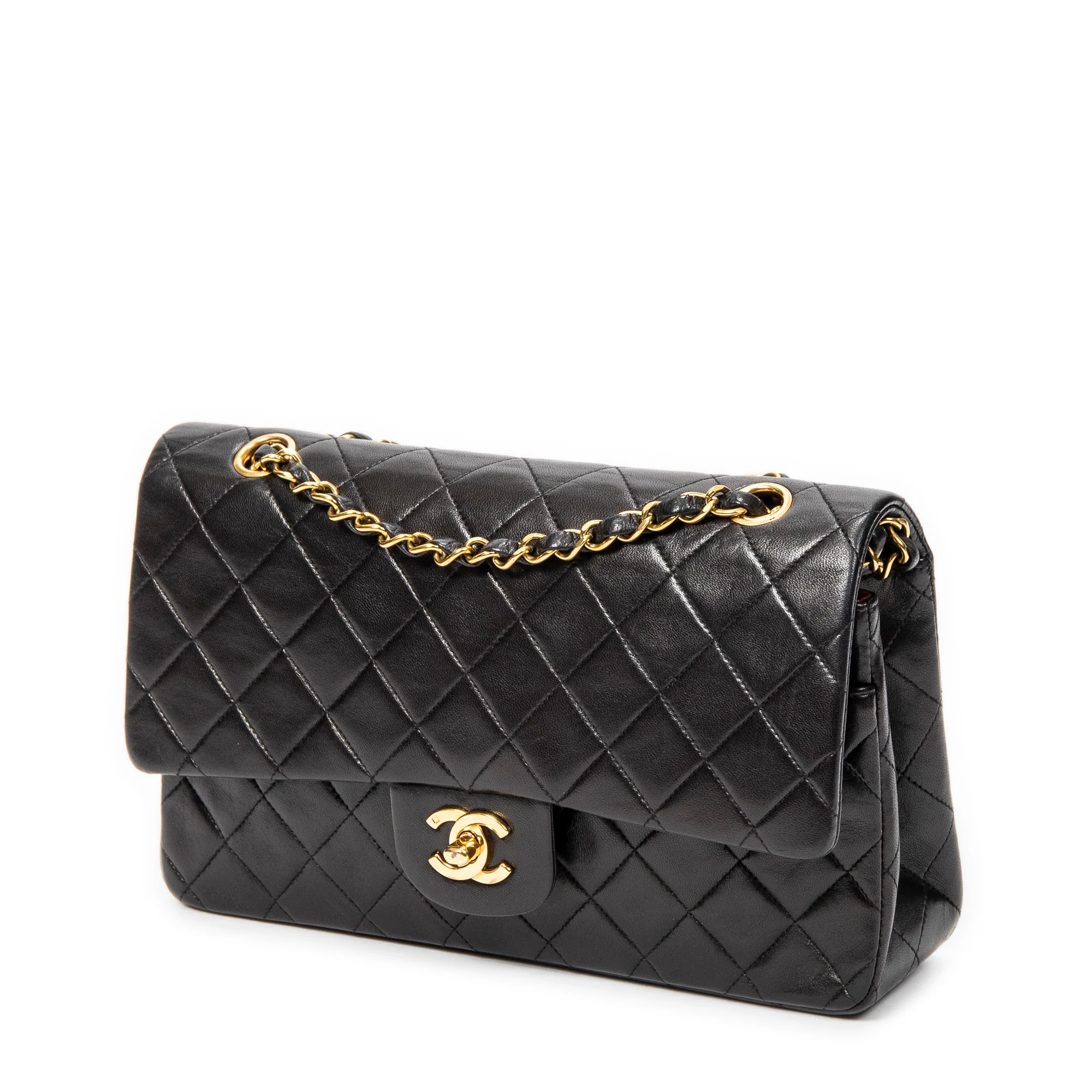Vintage Classic Double Flap Bag Quilted Lambskin Medium - Image 2