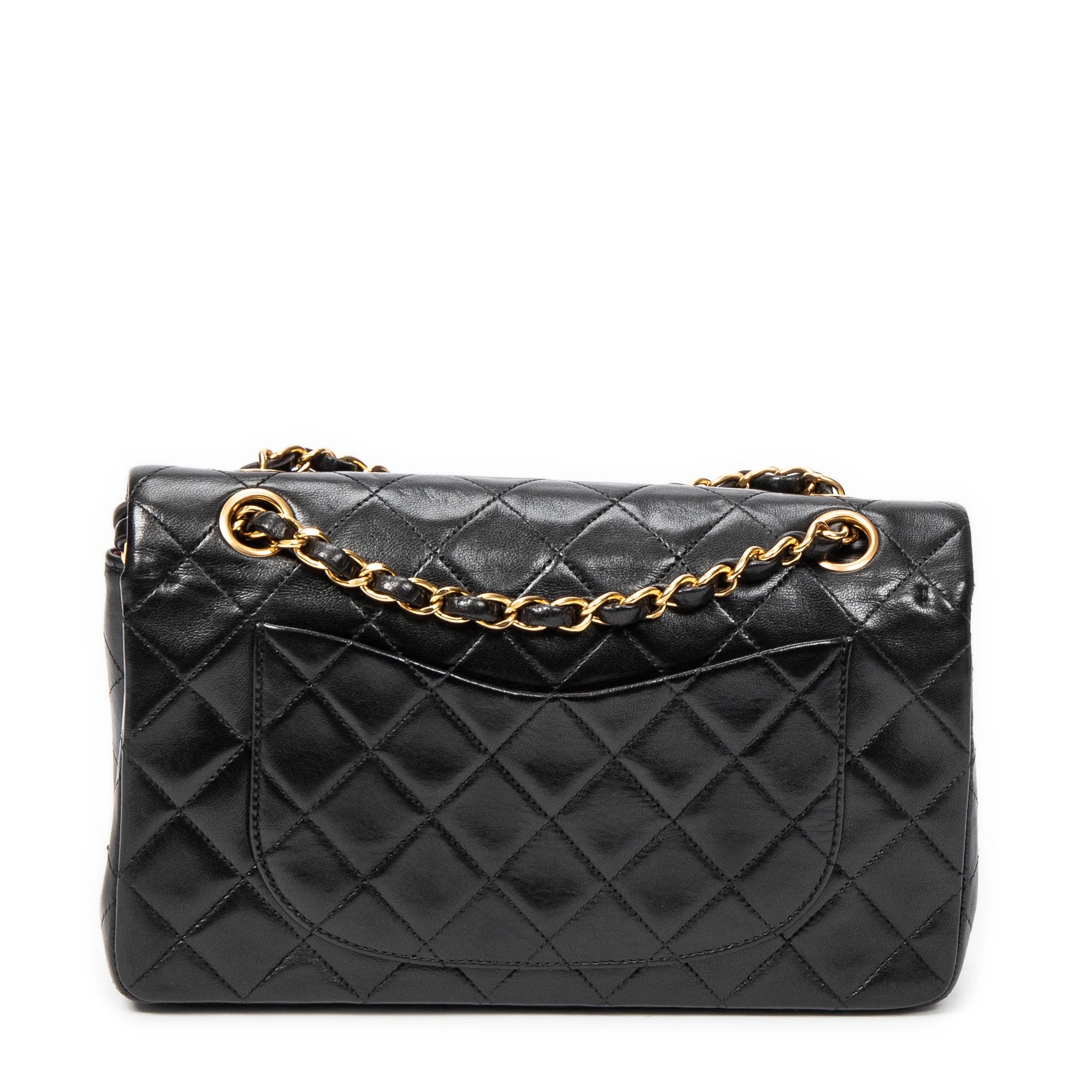 Vintage Classic Double Flap Bag Quilted Lambskin Small - Image 5