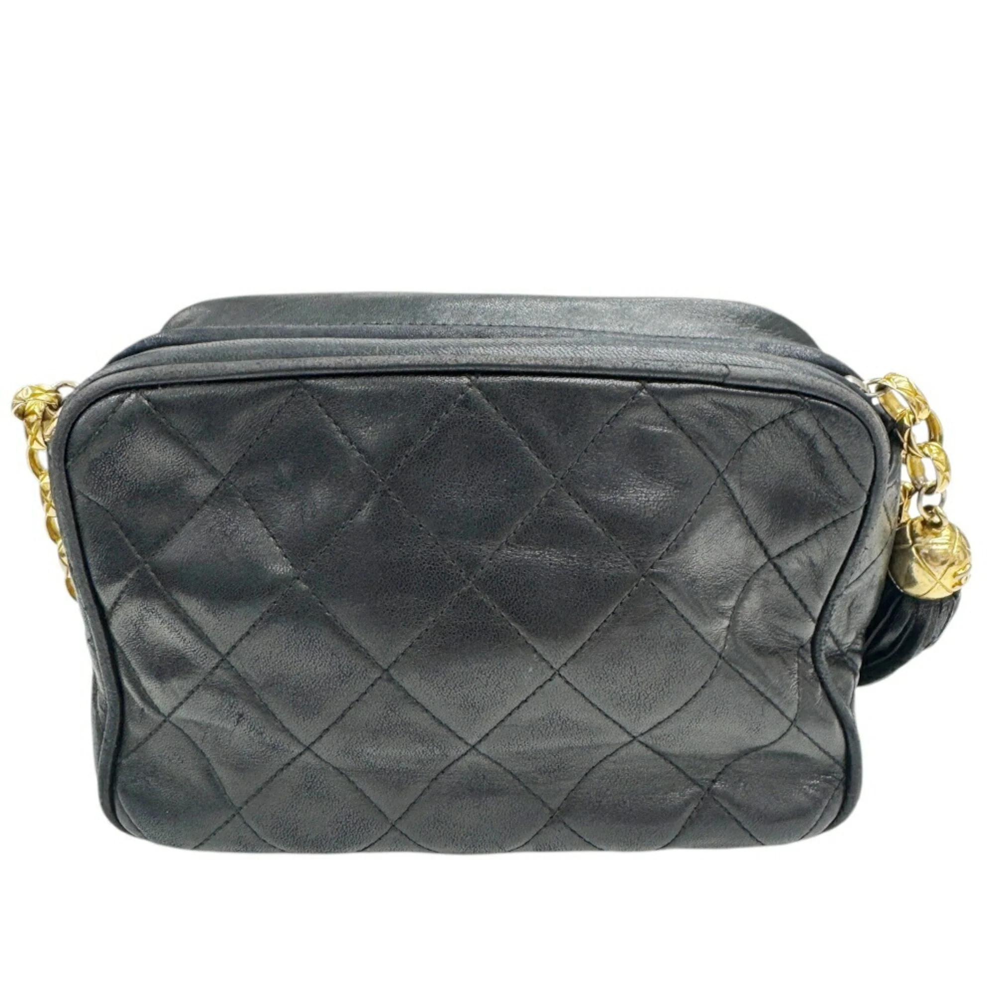 Vintage Front Pocket Camera Bag Quilted Leather Mini - Image 2