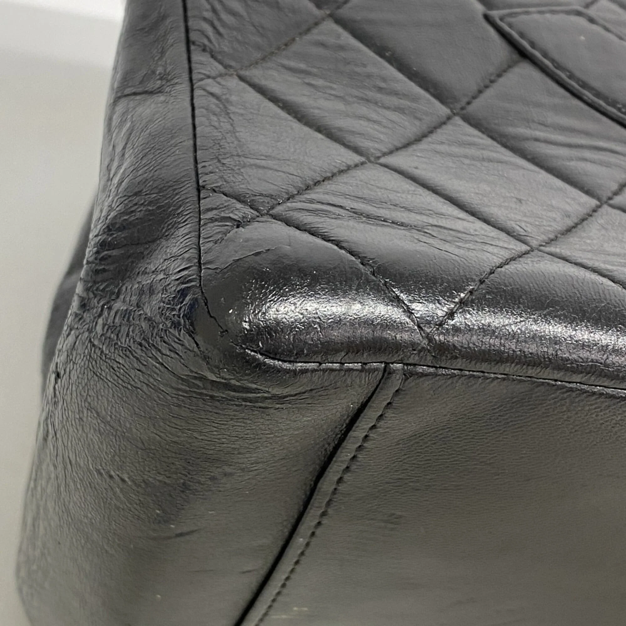 Vintage Grand Shopping Tote Quilted Lambskin - Image 6