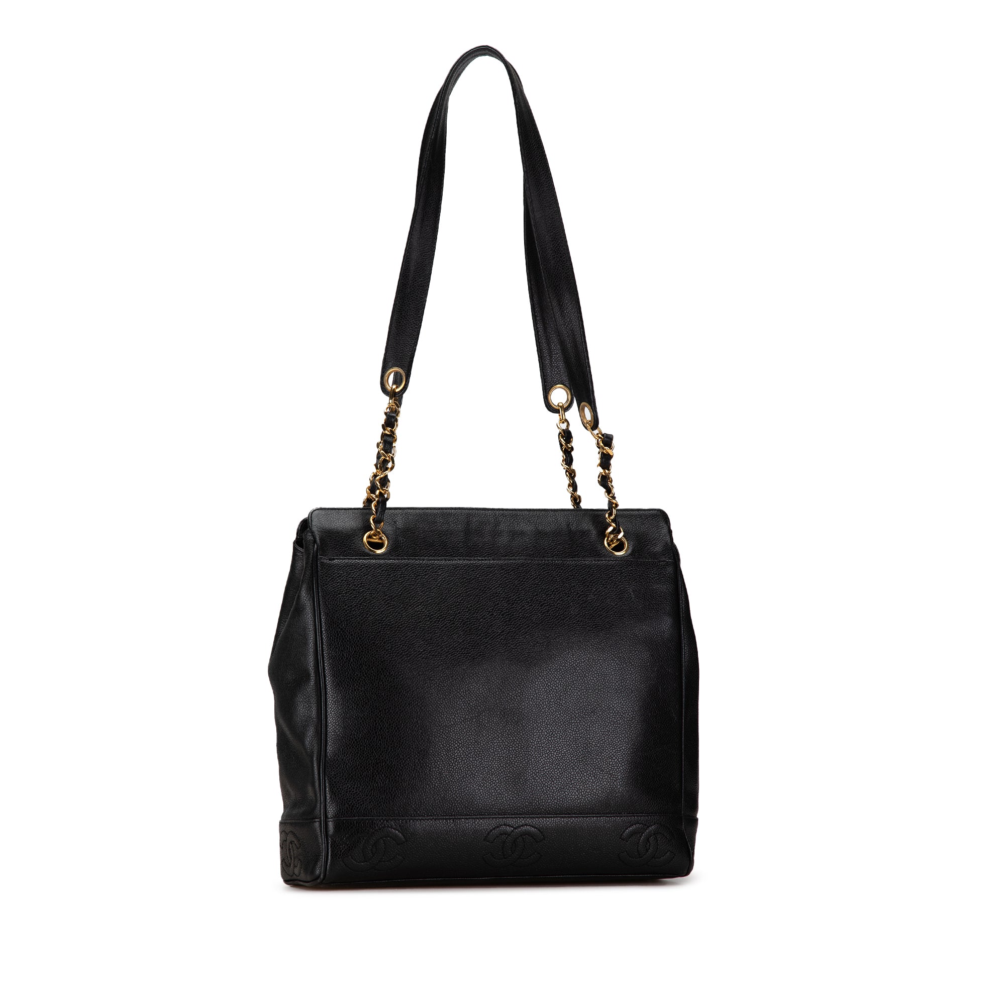 Vintage Stitched CC Shoulder Bag Caviar Medium - Image 2
