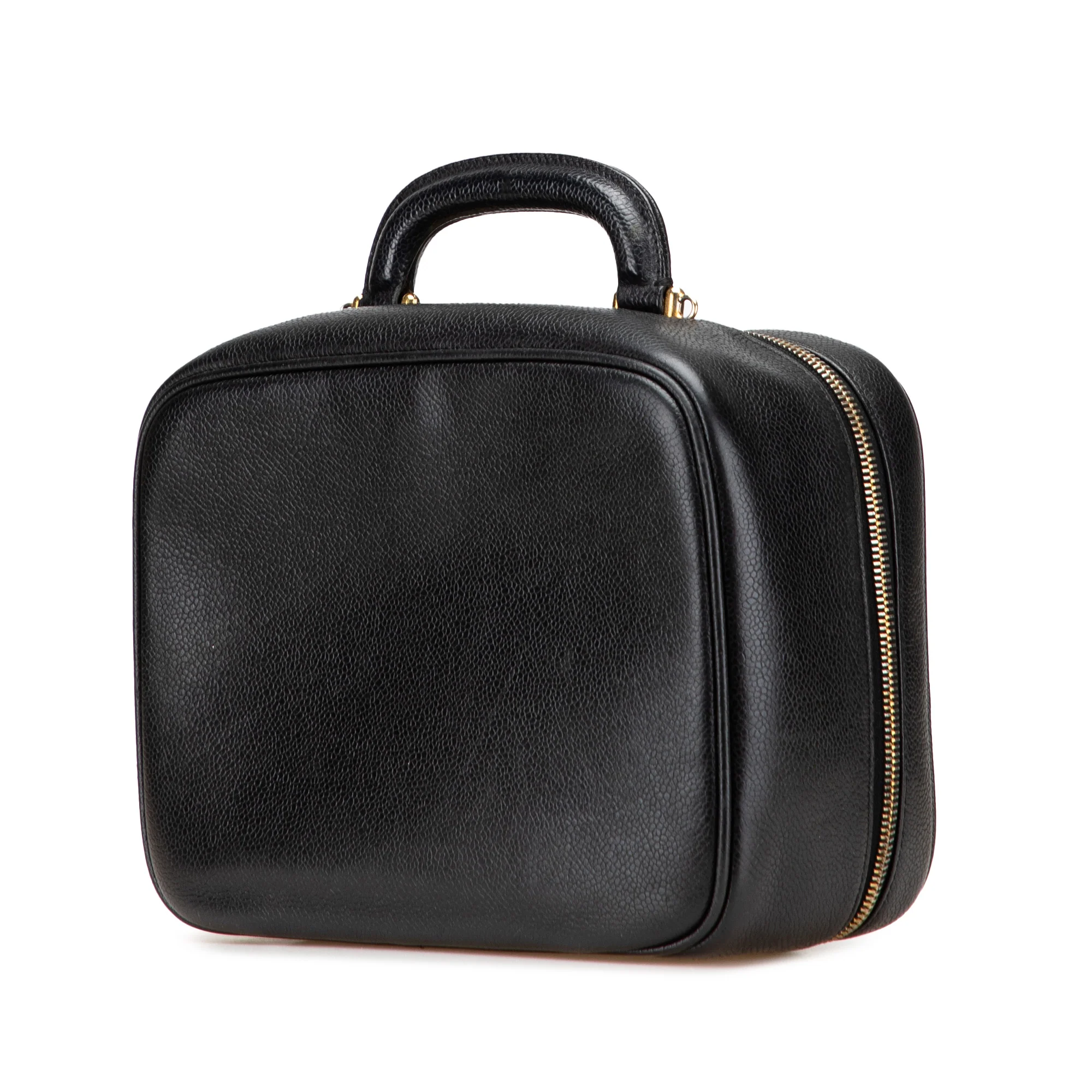 Vintage Timeless Zip Around Vanity Case Caviar Medium - Image 2