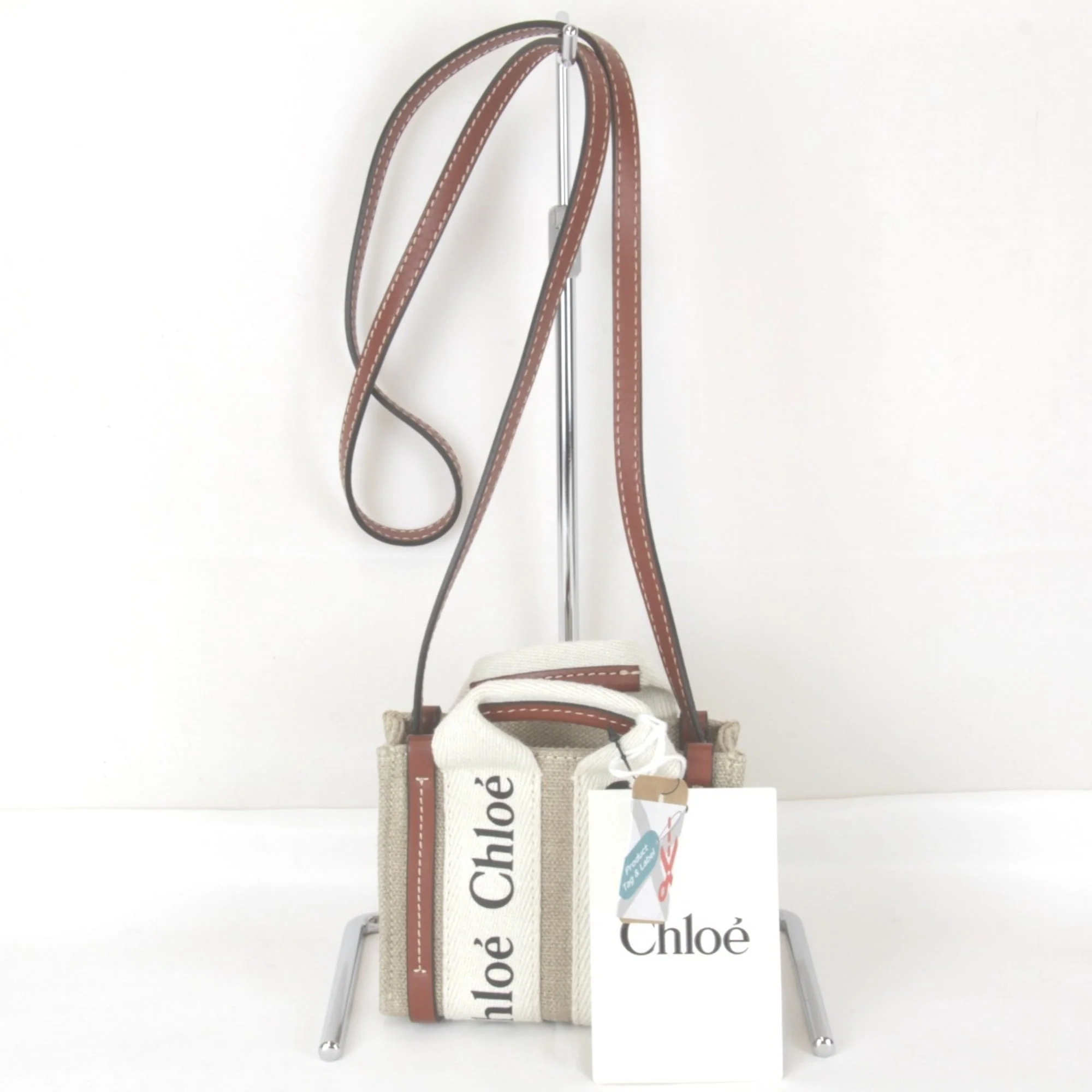 Woody Convertible Tote Canvas with Leather Mini - Image 2