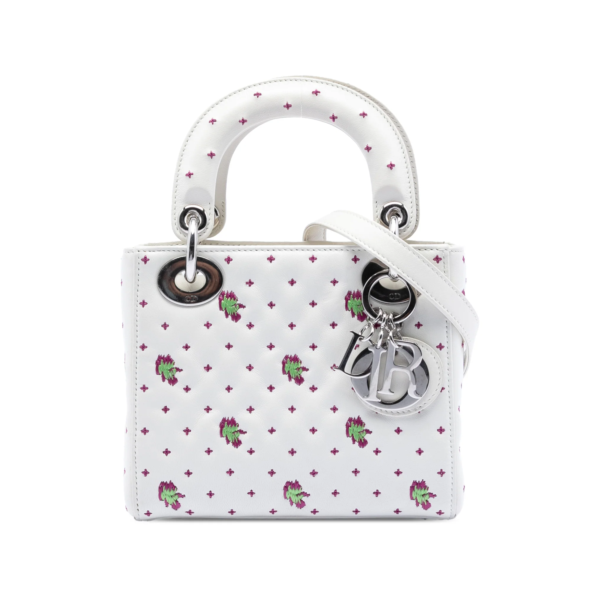Lady Dior Bag Embellished Leather Mini