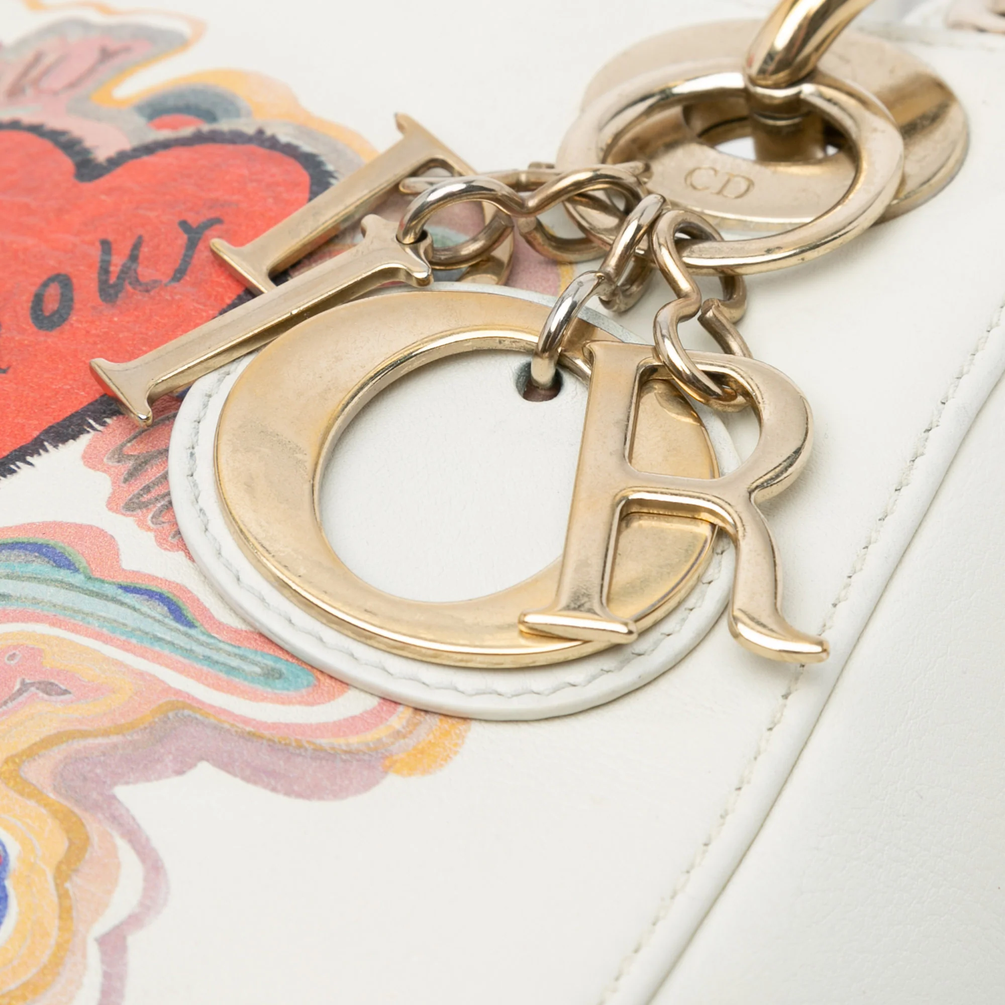 Lady Dior Chain Bag Limited Edition Niki de Saint Phalle Printed Leather Mini - Image 8