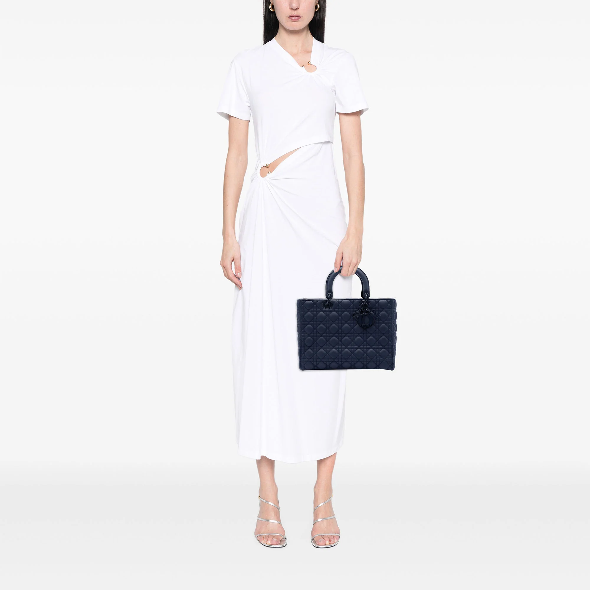 Ultra Matte Lady Dior Bag Cannage Quilt Calfskin Large - Image 7