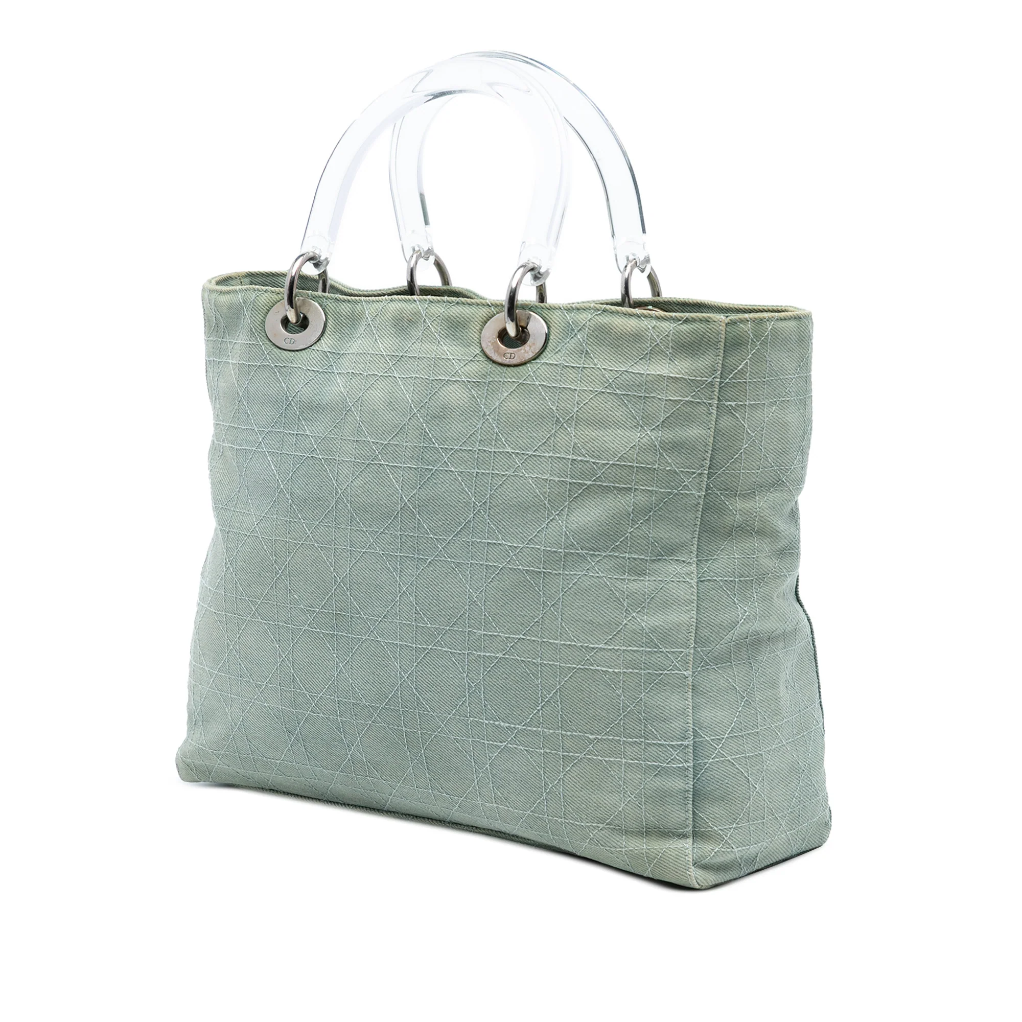 Vintage Lady Dior Bag Cannage Stitch Suede Large - Image 2