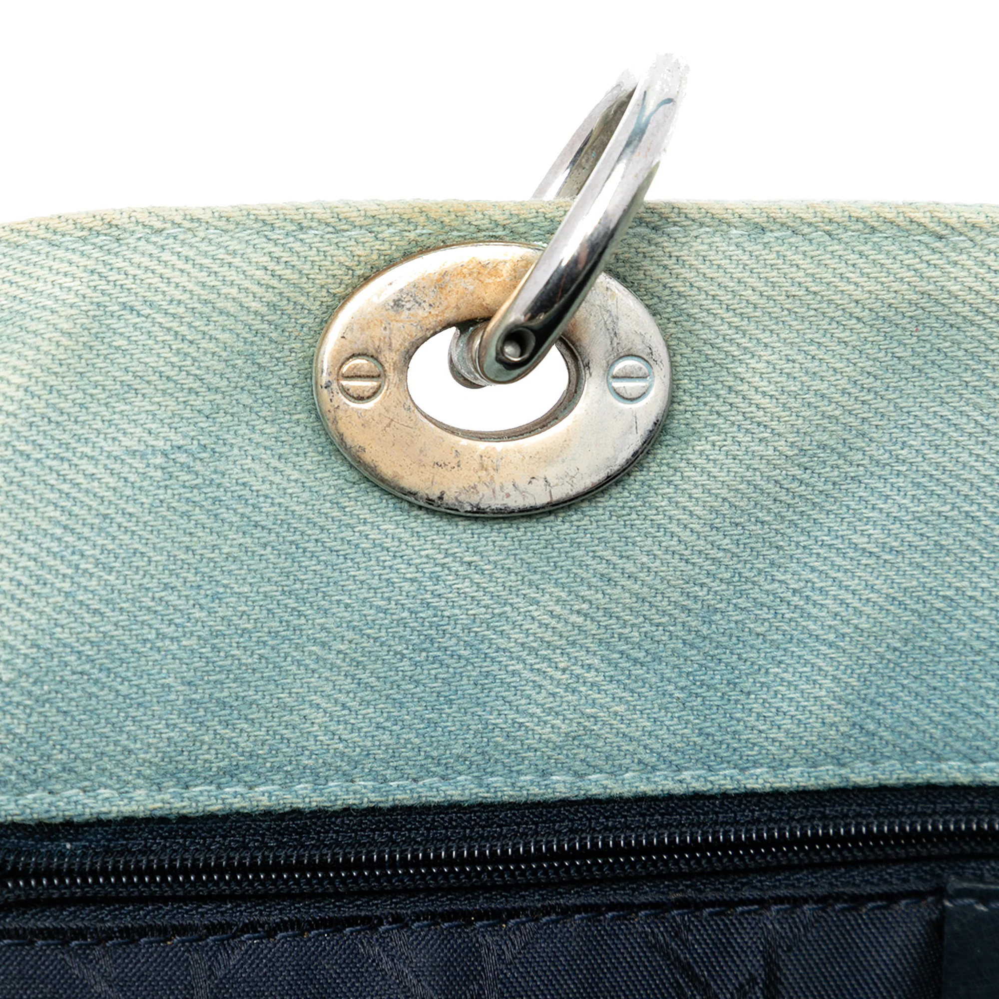 Vintage Lady Dior Bag Cannage Stitch Suede Large - Image 8