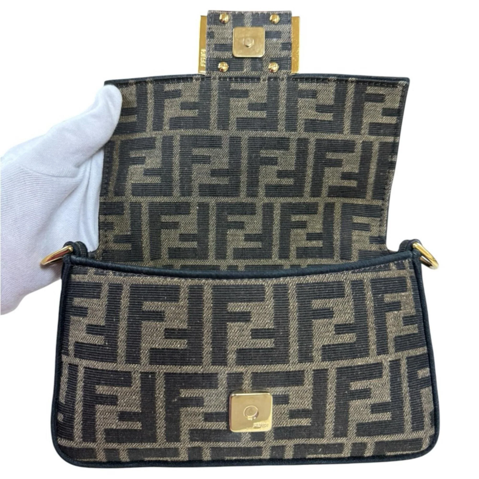 Baguette NM Bag Zucca Canvas Mini - Image 8