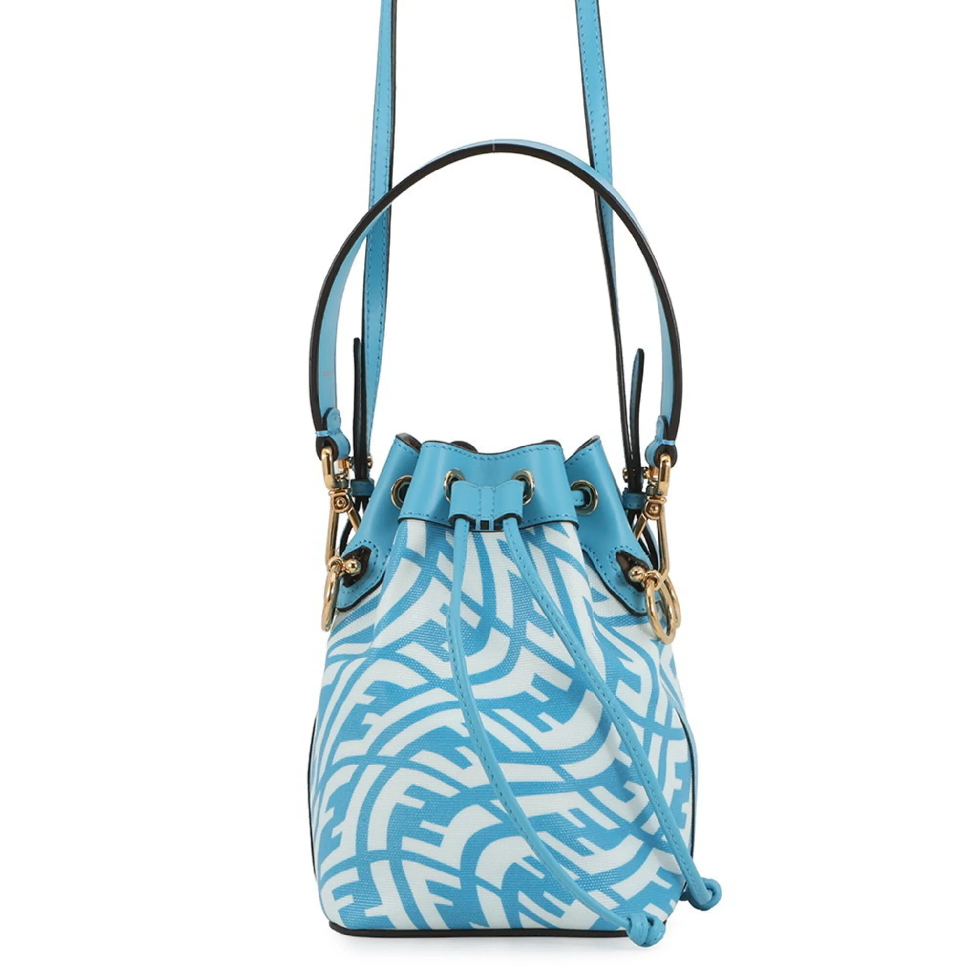 Mon Tresor Bucket Bag Vertigo Zucca Coated Canvas Mini