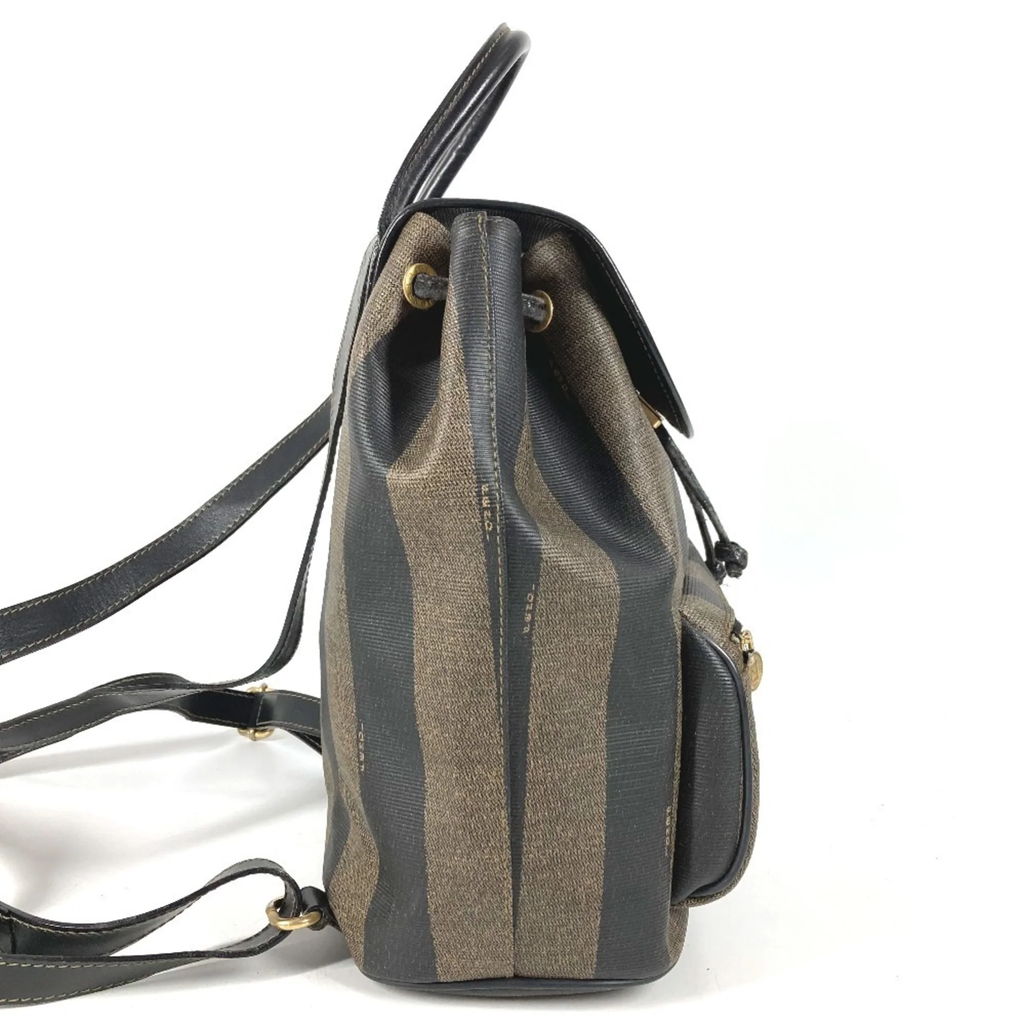 Pequin Front Pocket Backpack Coated Canvas Medium - Image 4