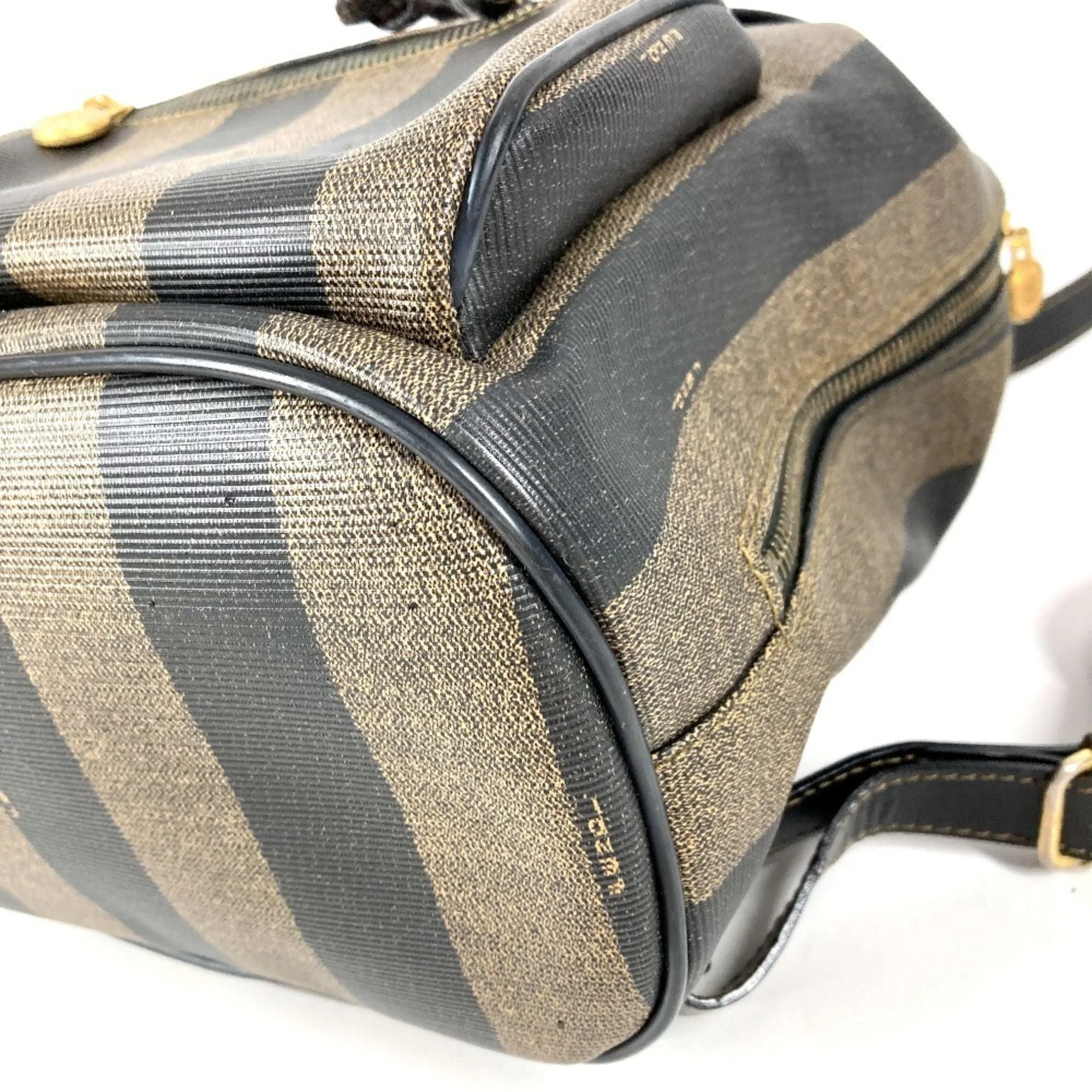 Pequin Front Pocket Backpack Coated Canvas Medium - Image 6