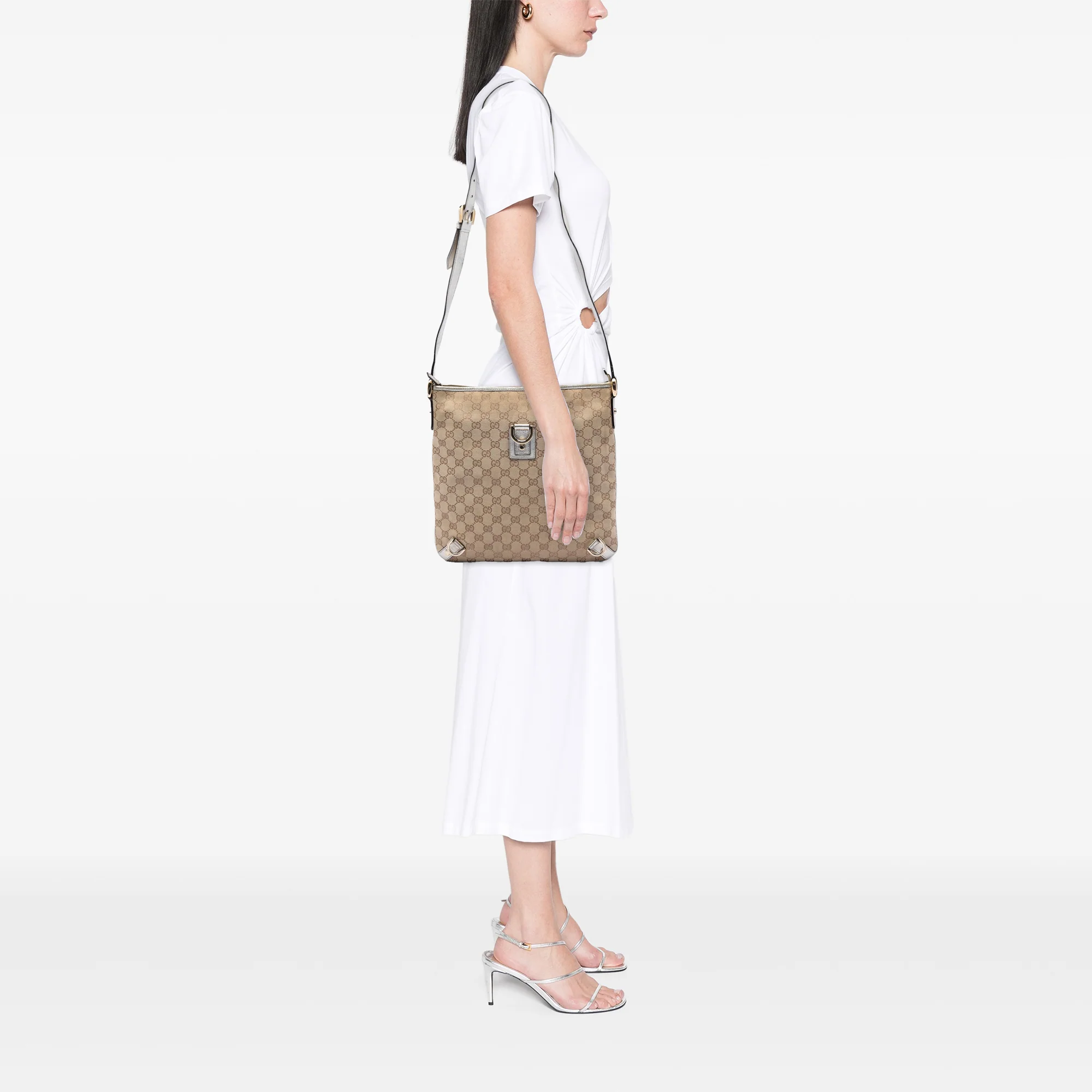 Abbey D-Ring Messenger Bag GG Canvas - Image 7
