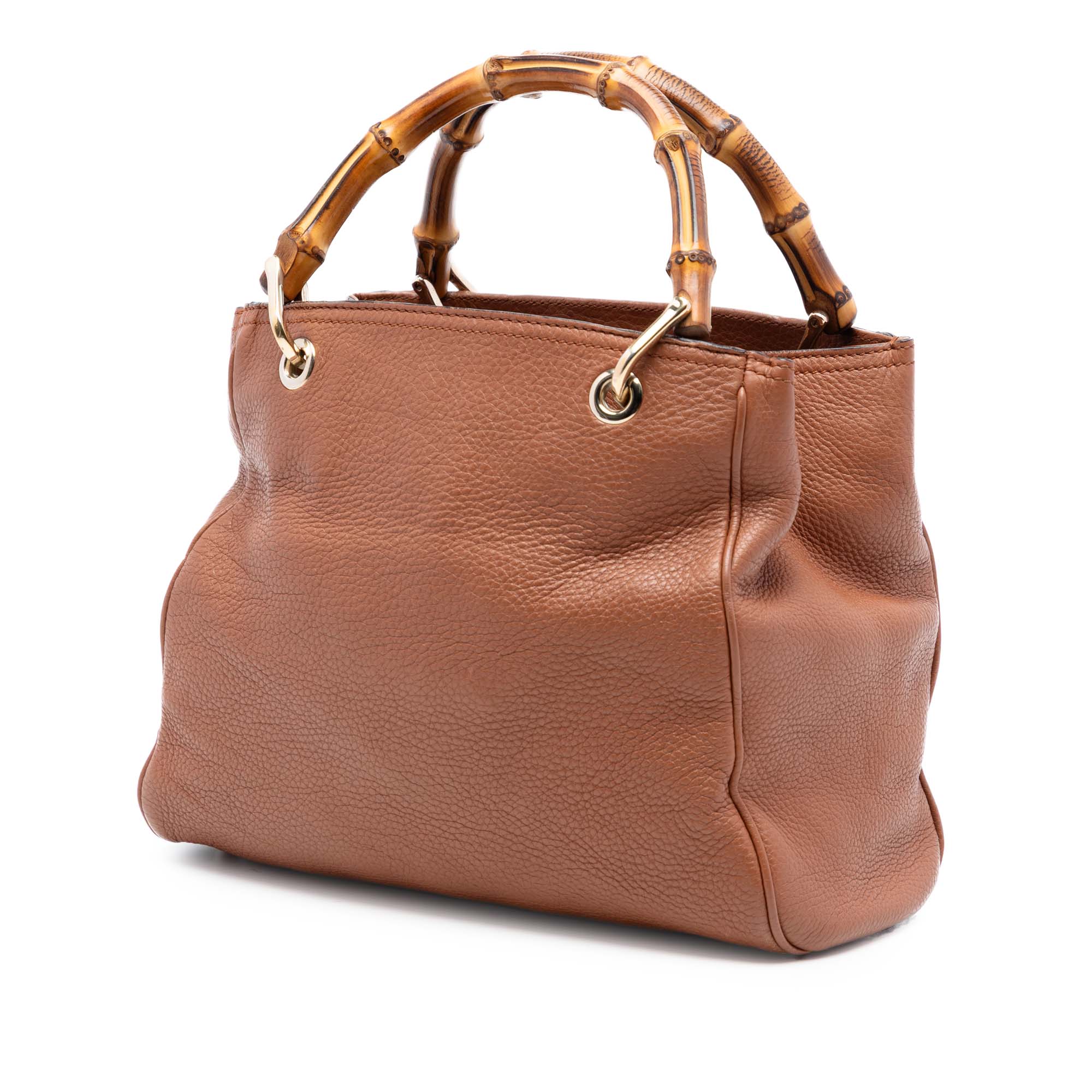 Bamboo Shopper Tote Leather Small - Image 2