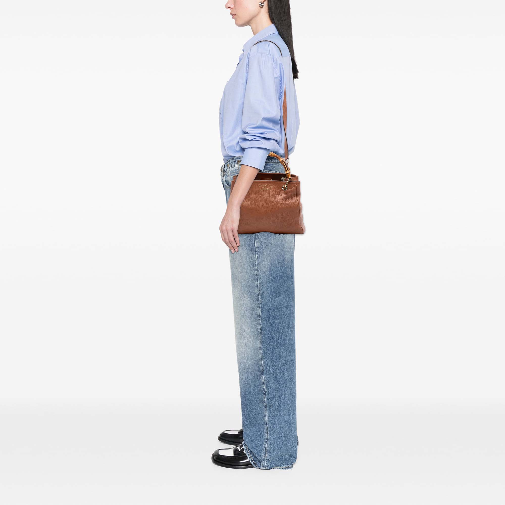 Bamboo Shopper Tote Leather Small - Image 7