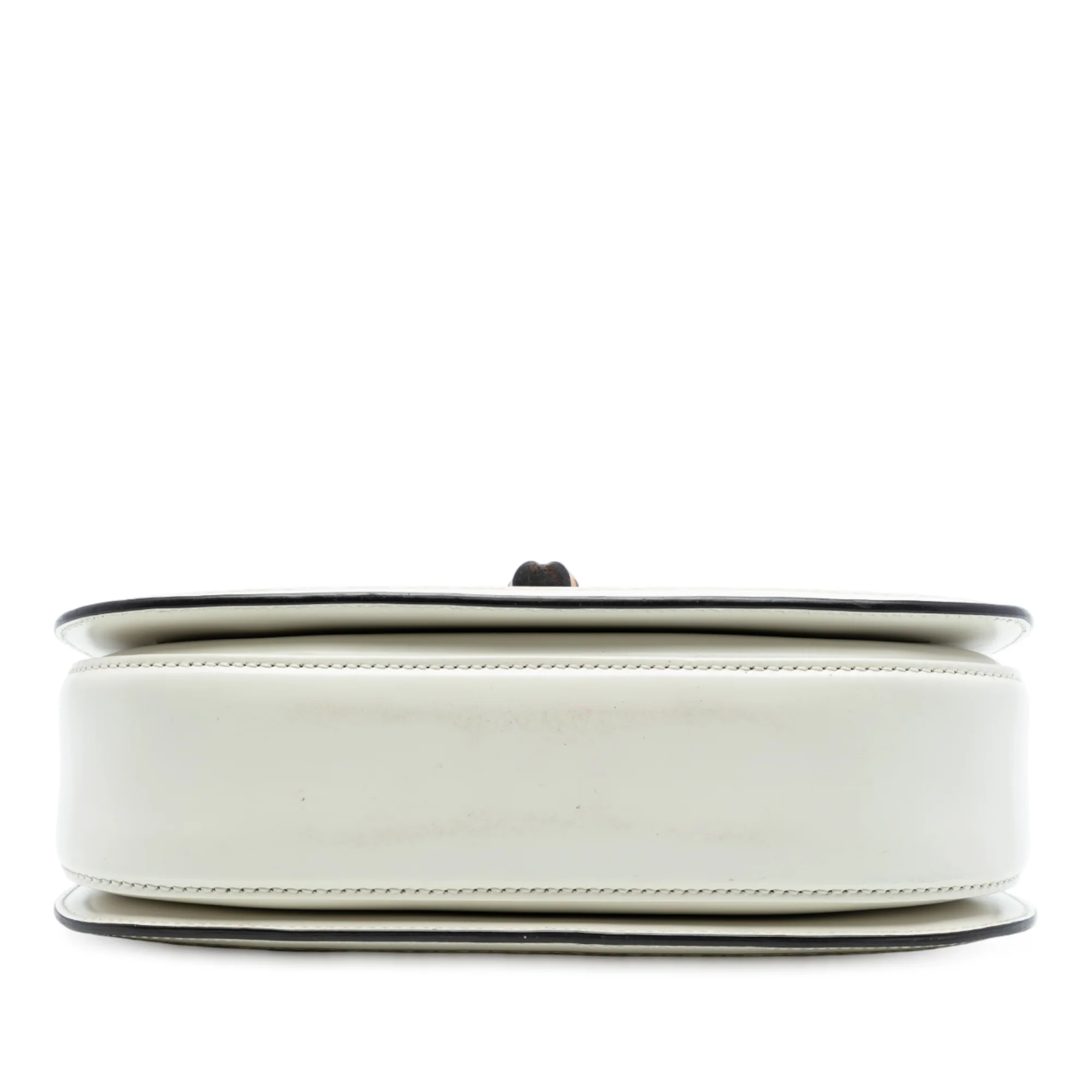 Bamboo Web Top Handle Bag Printed Leather Medium - Image 3