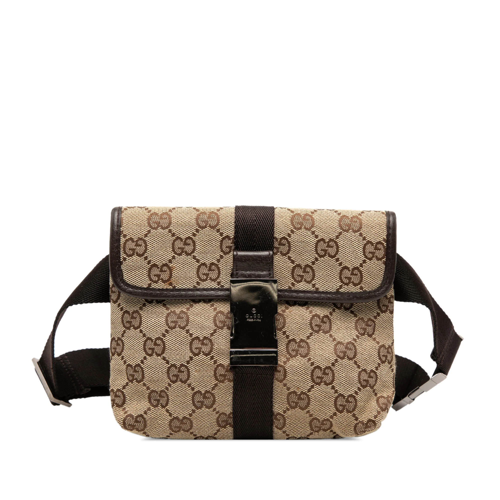 Buckle Waist Bag GG Canvas Small