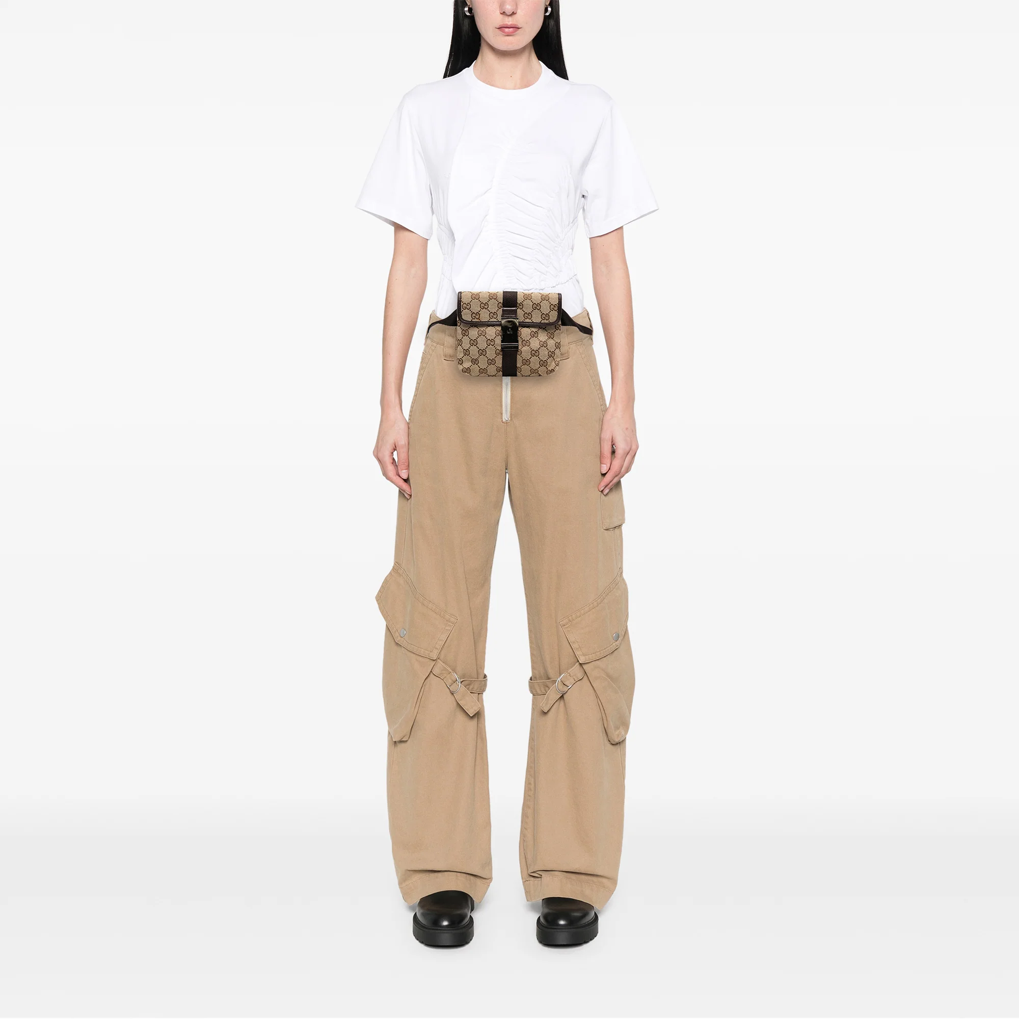 Buckle Waist Bag GG Canvas Small - Image 7