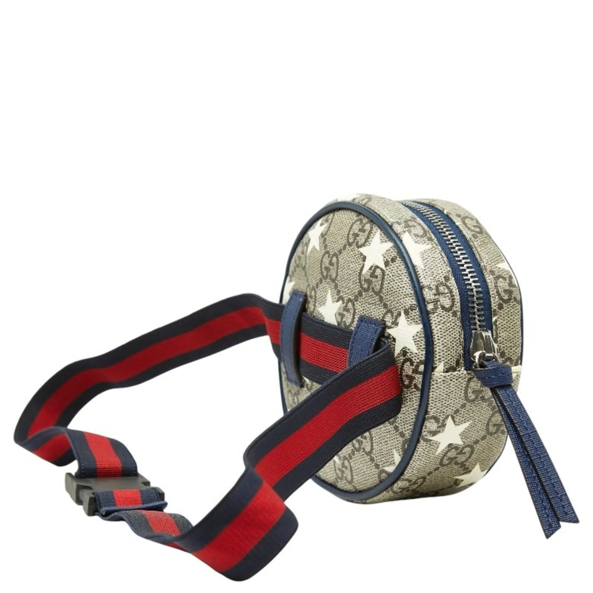 Children's Round Belt Bag Printed GG Coated Canvas - Image 2