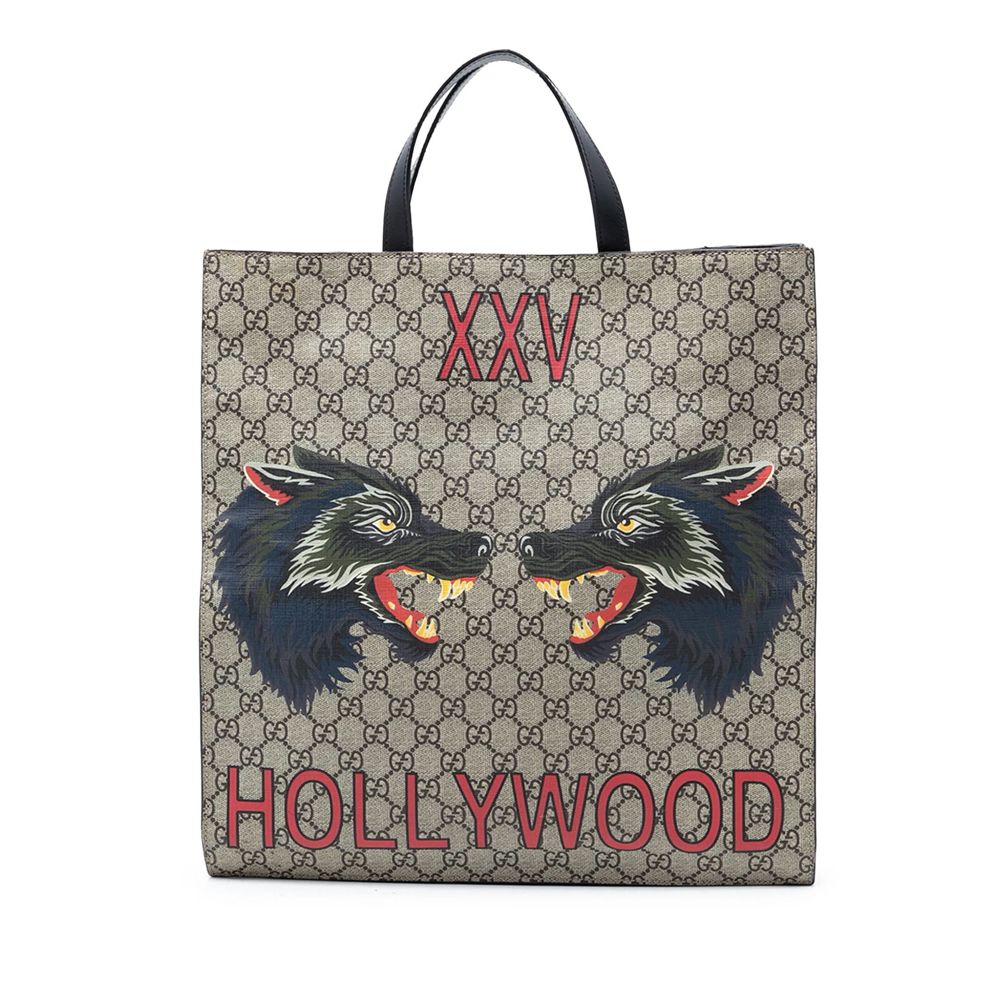 Convertible Soft Open Tote Printed GG Coated Canvas Tall