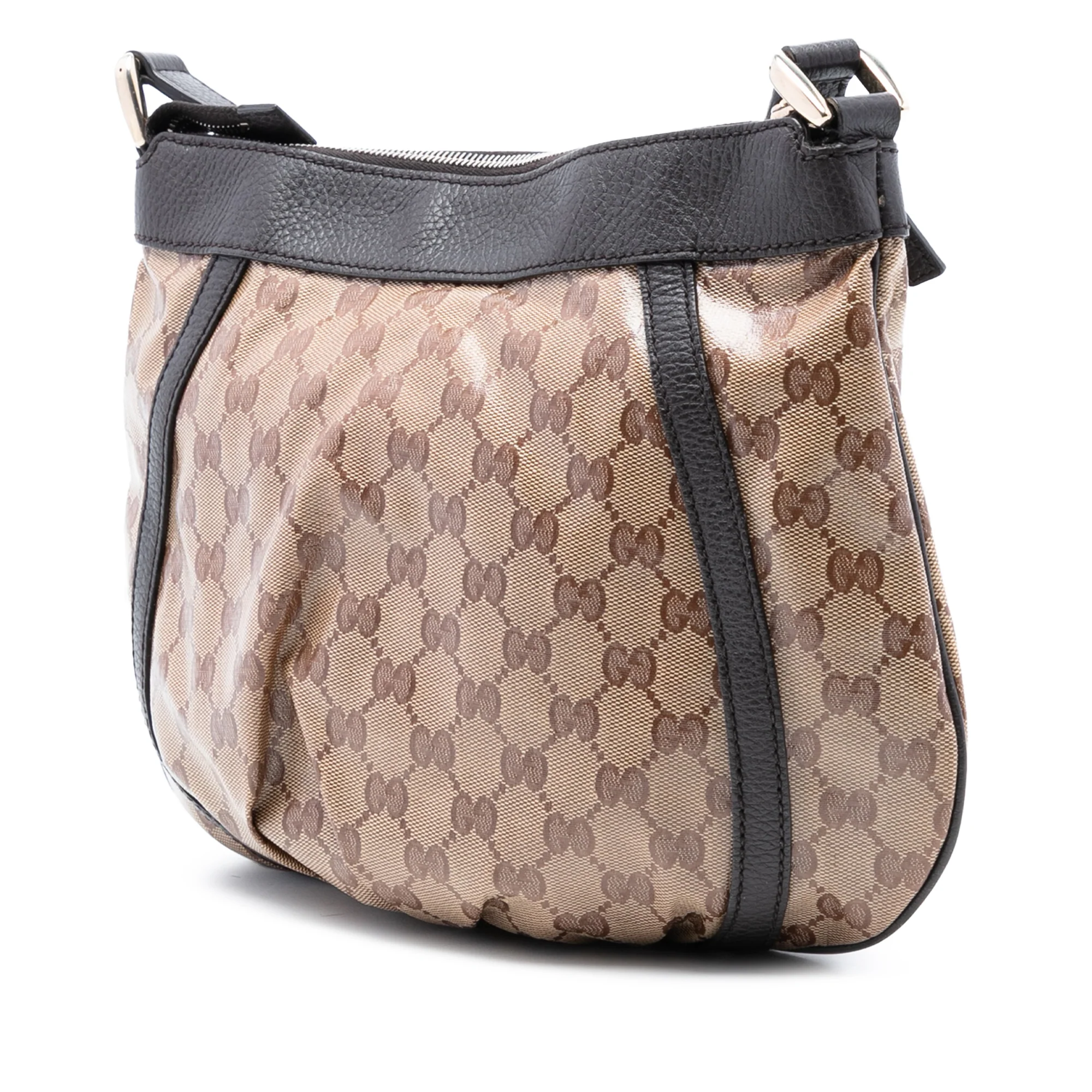 D Ring Messenger Bag GG Coated Canvas Small - Image 2