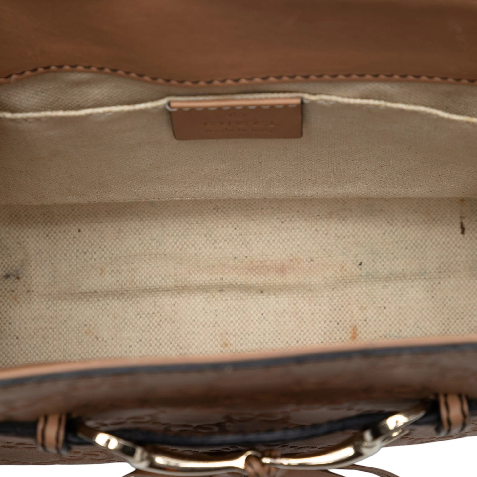 Emily Chain Flap Shoulder Bag Guccissima Leather Small - Image 4