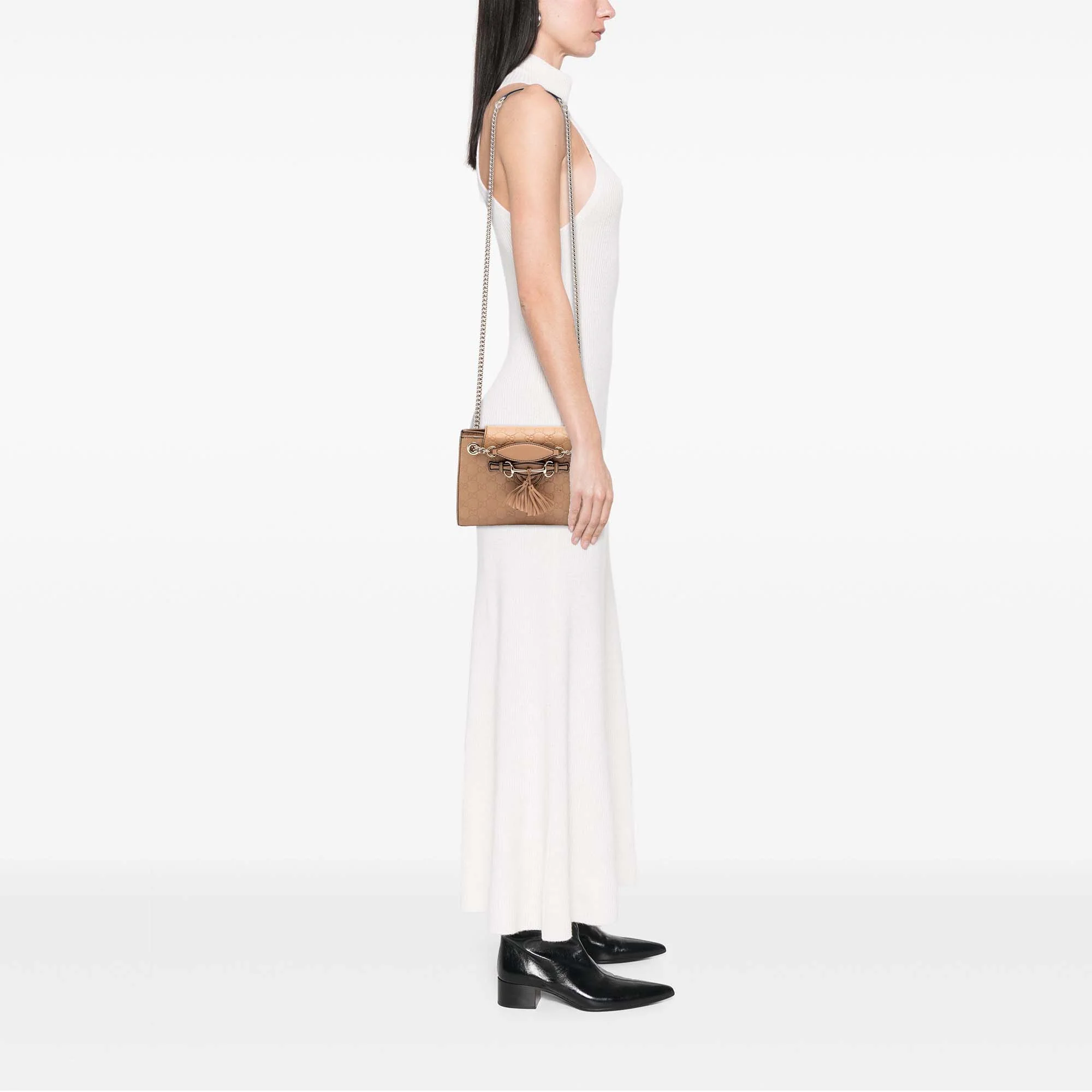Emily Chain Flap Shoulder Bag Guccissima Leather Small - Image 7