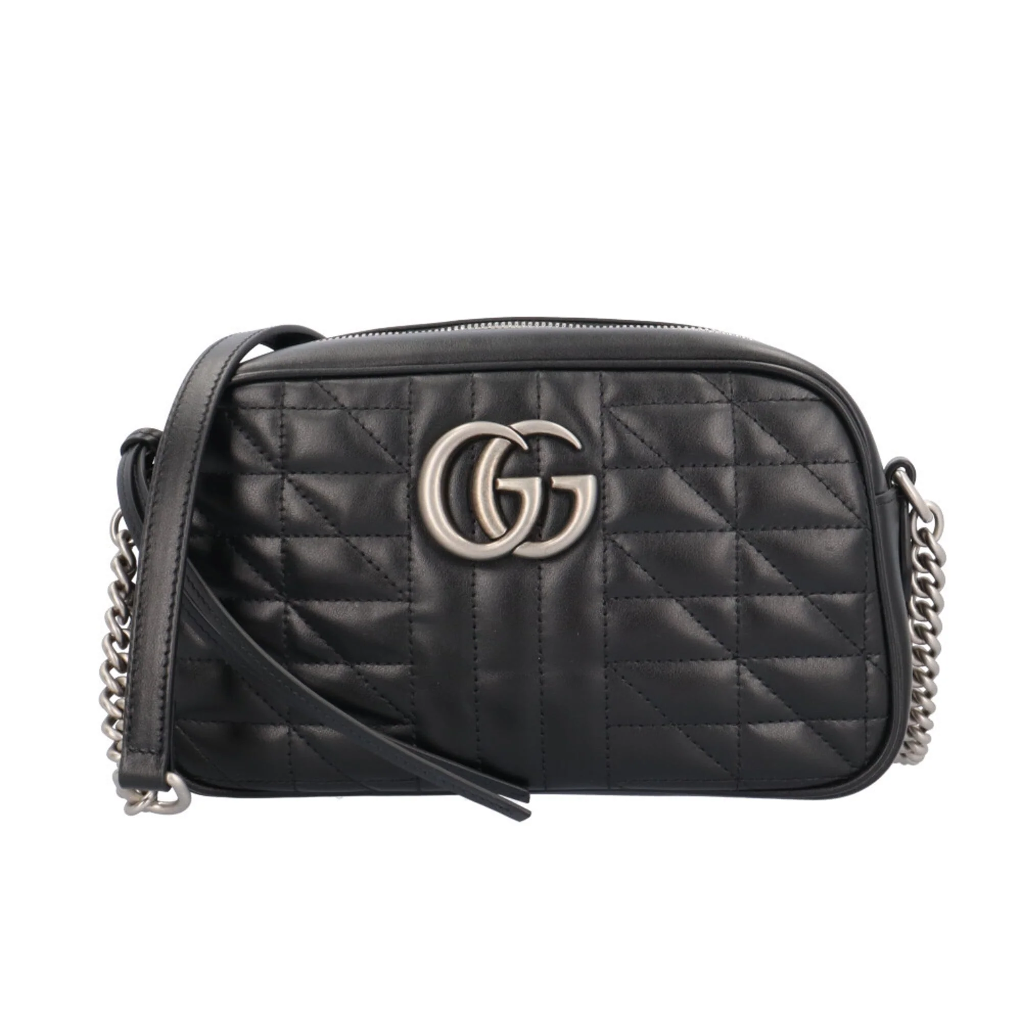 GG Marmont Shoulder Bag Mixed Matelasse Leather Small
